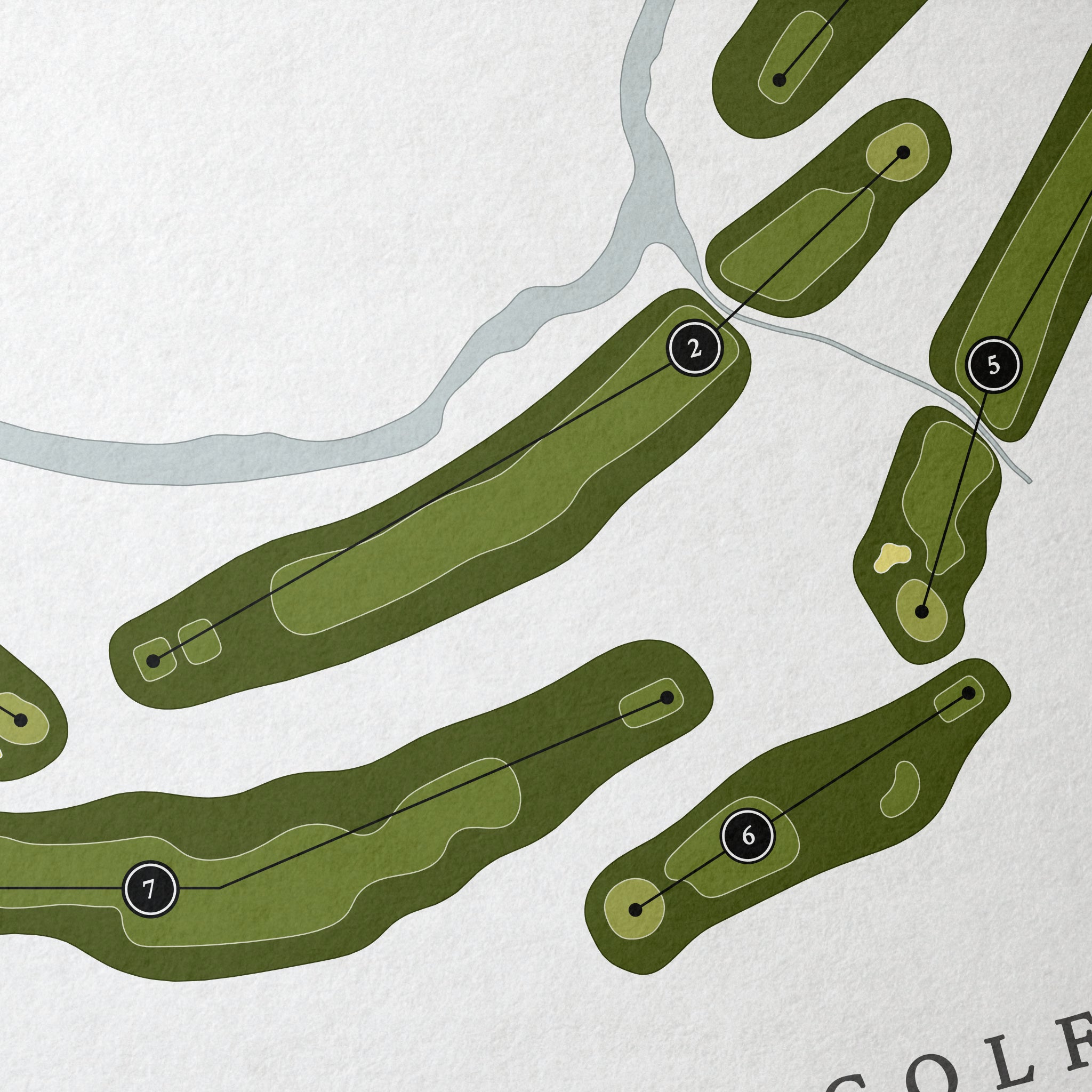 Lincoln Park Golf Course | Golf Course Map | Close Up 