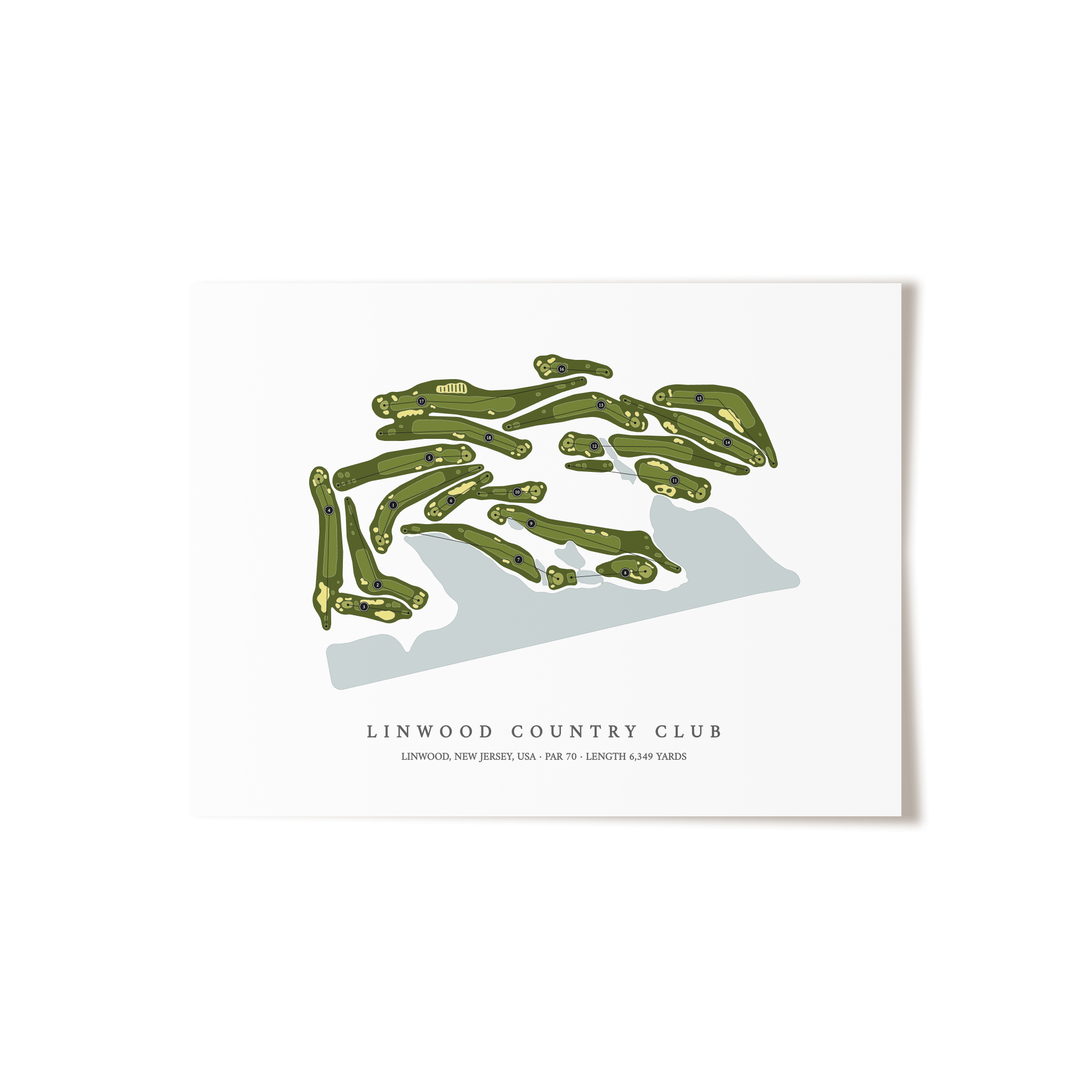 Linwood Country Club | Golf Course Print | Unframed
