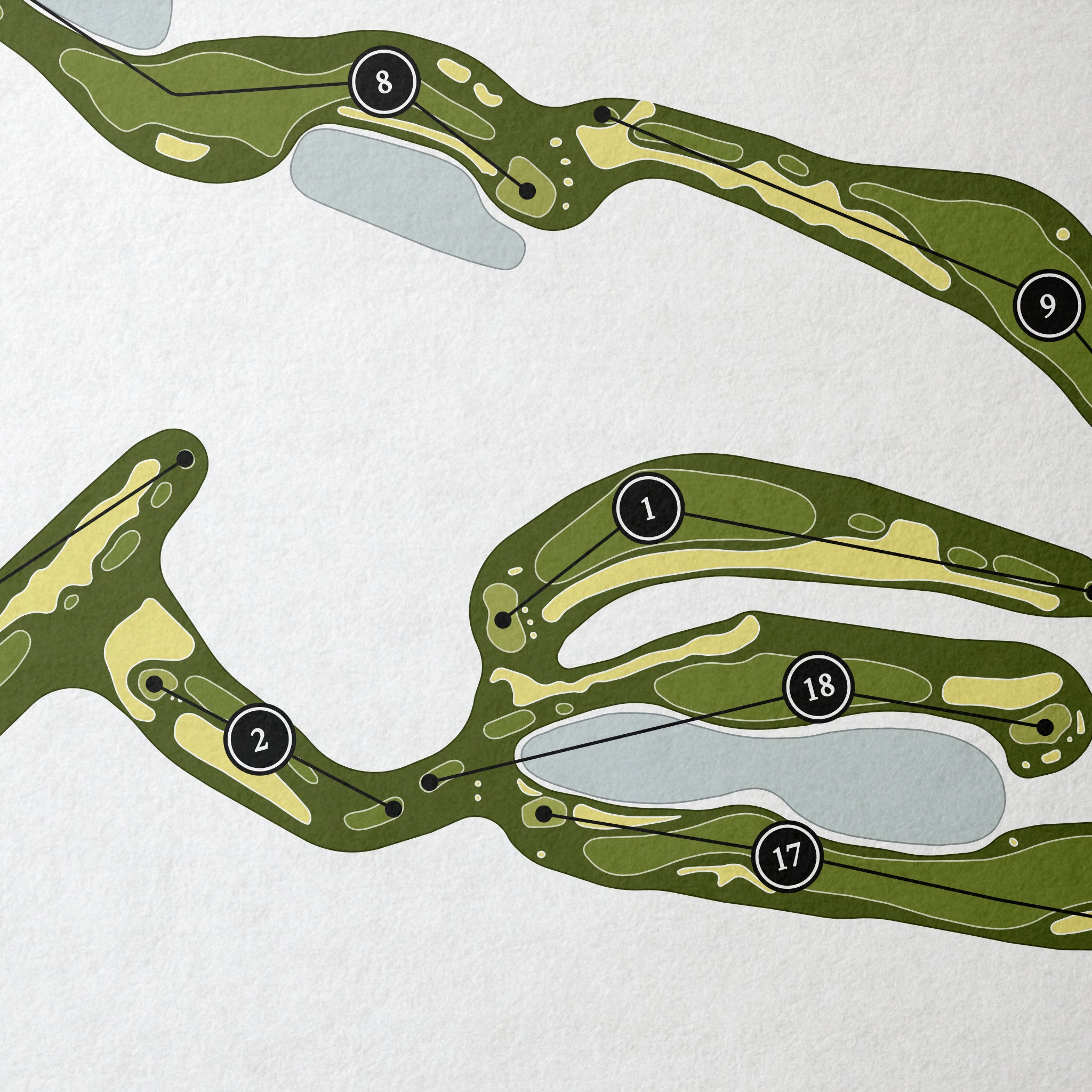 Loblolly | Golf Course Map | Close Up 
