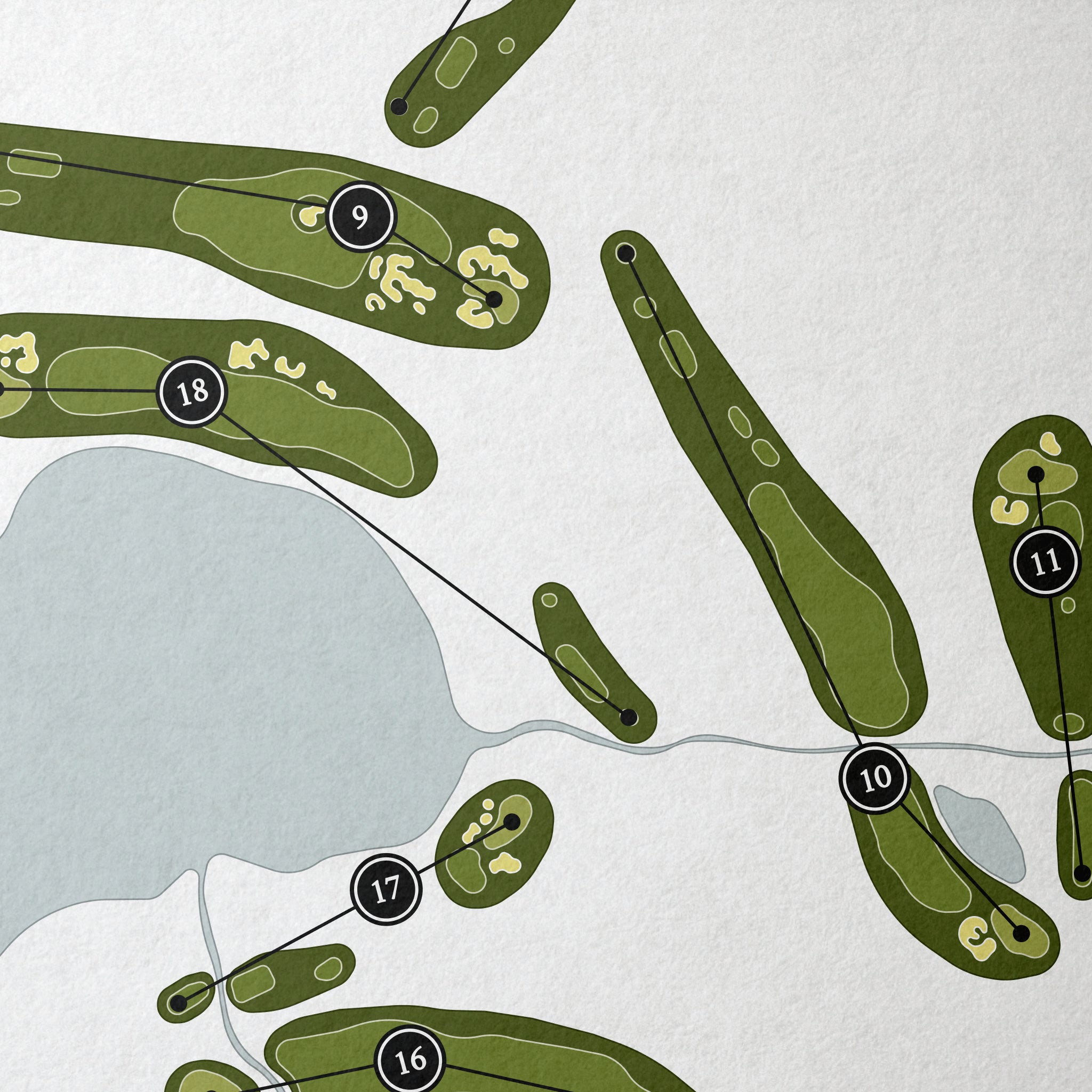 Loch Lomond Golf Club | Golf Course Map | Close Up 
