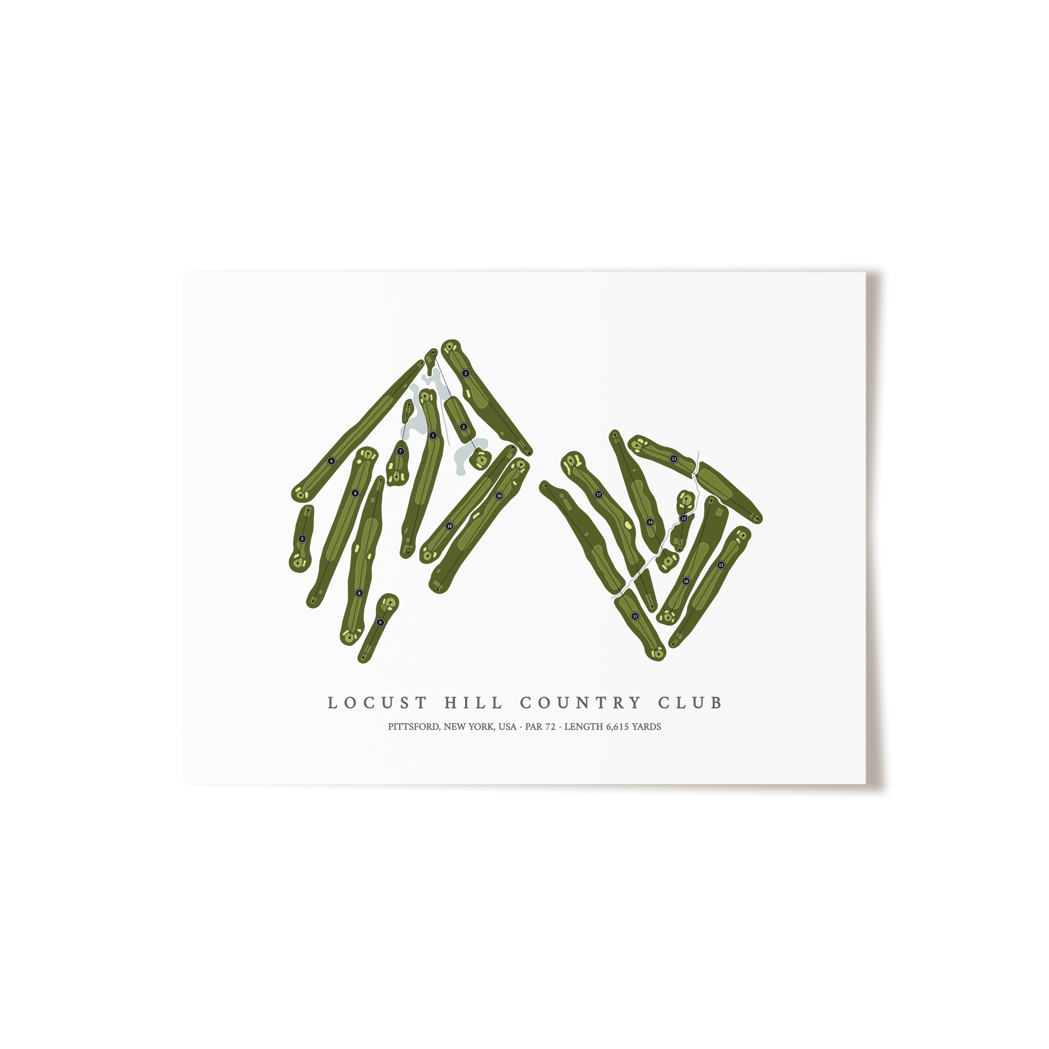 Locust Hill Country Club | Golf Course Print | Unframed