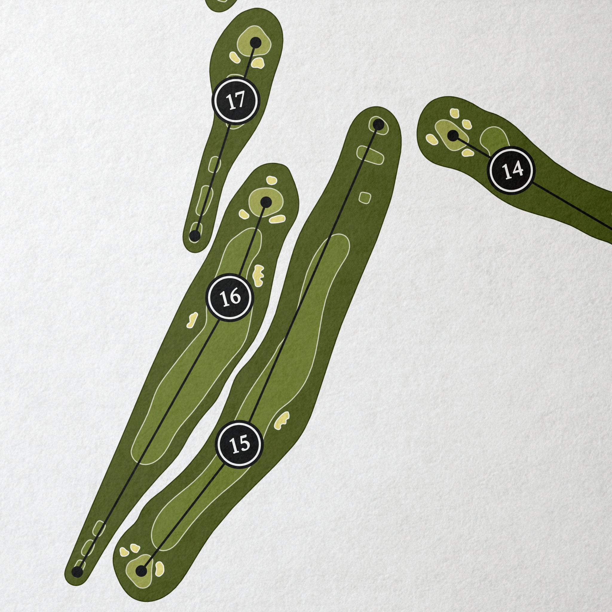 Lomas Santa Fe Country Club | Golf Course Map | Close Up 