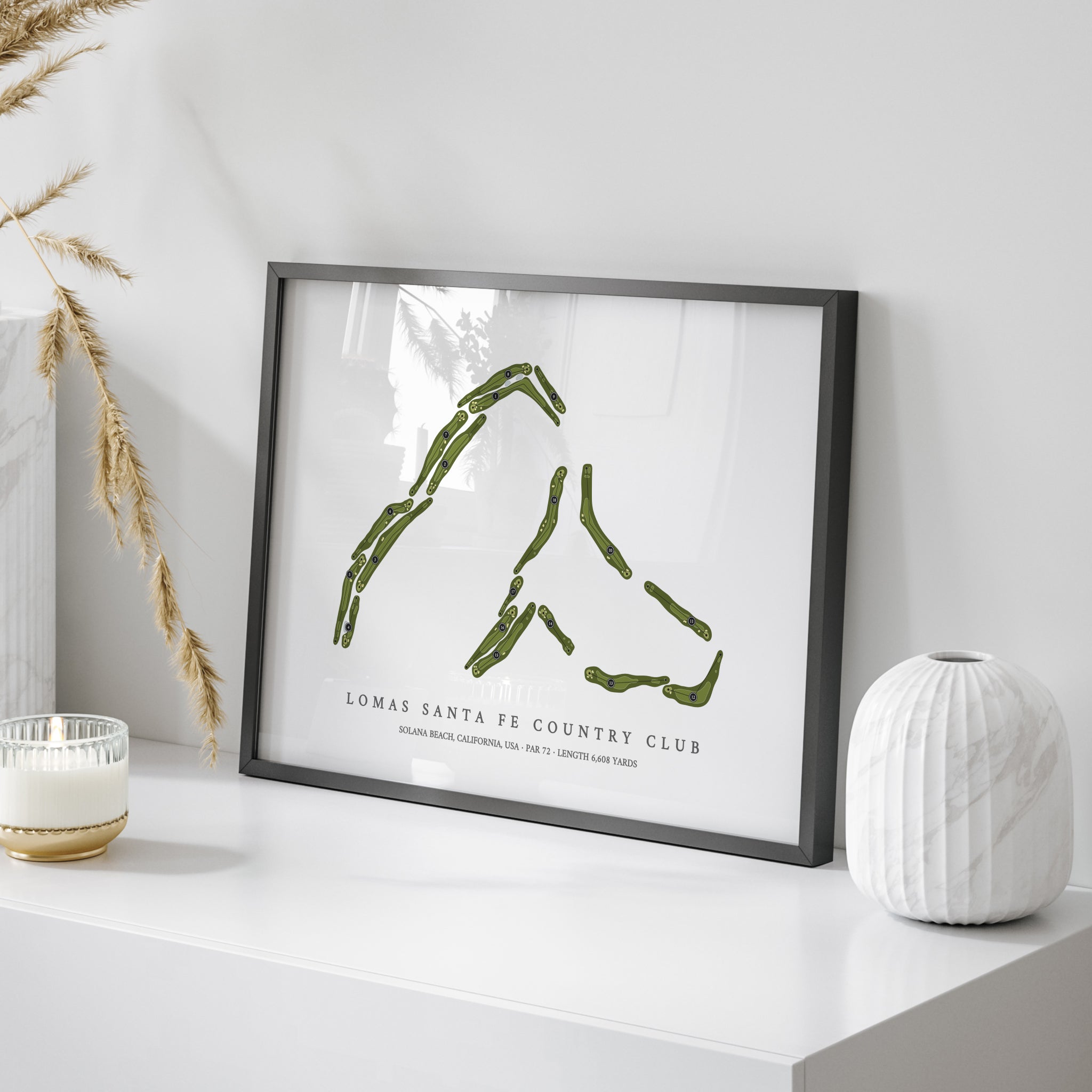 Lomas Santa Fe Country Club | Golf Course Map | On Table 