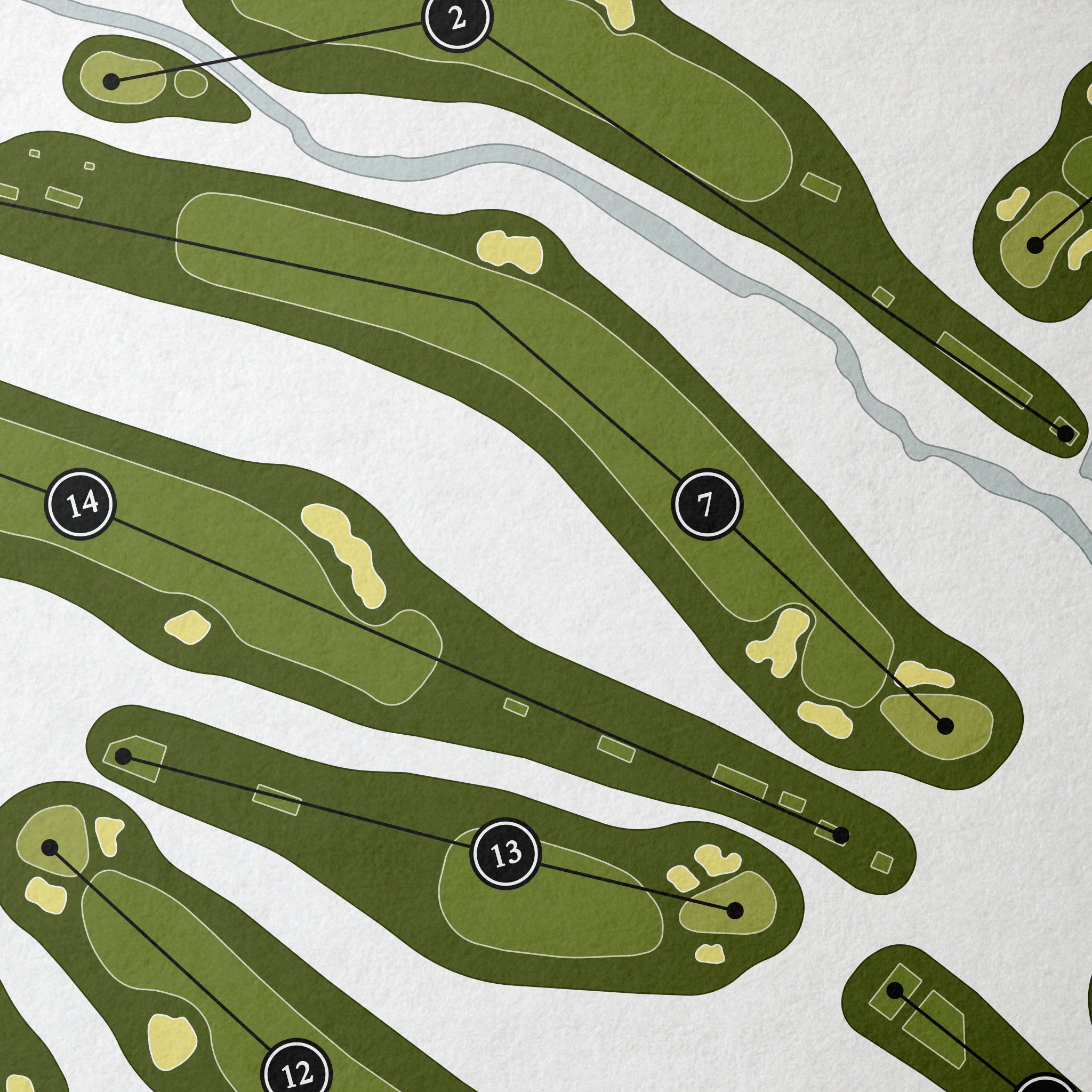 Manufacturers Golf & Country Club | Golf Course Print | Close Up
