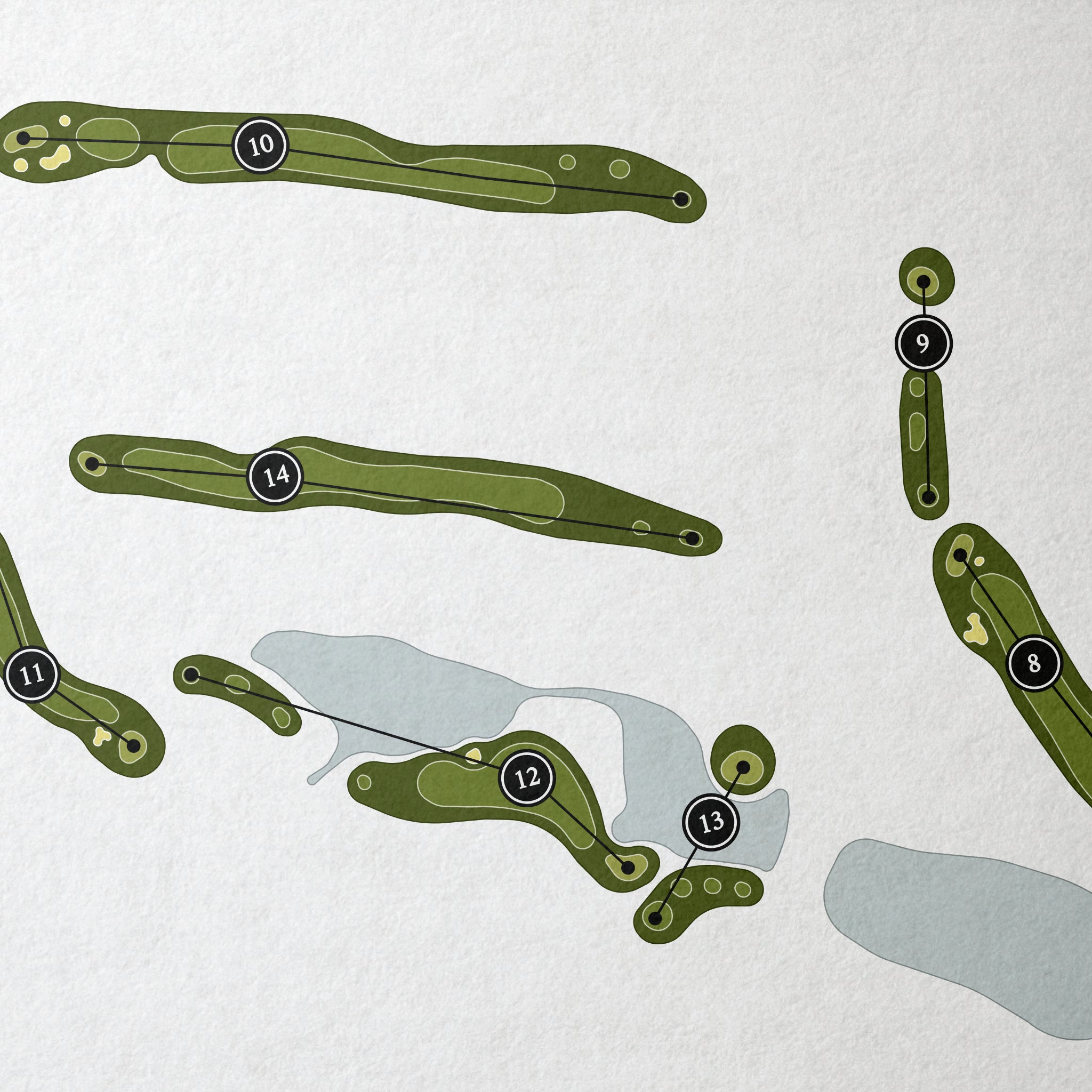 Maple Ridge Golf Club | Golf Course Map | Close Up 