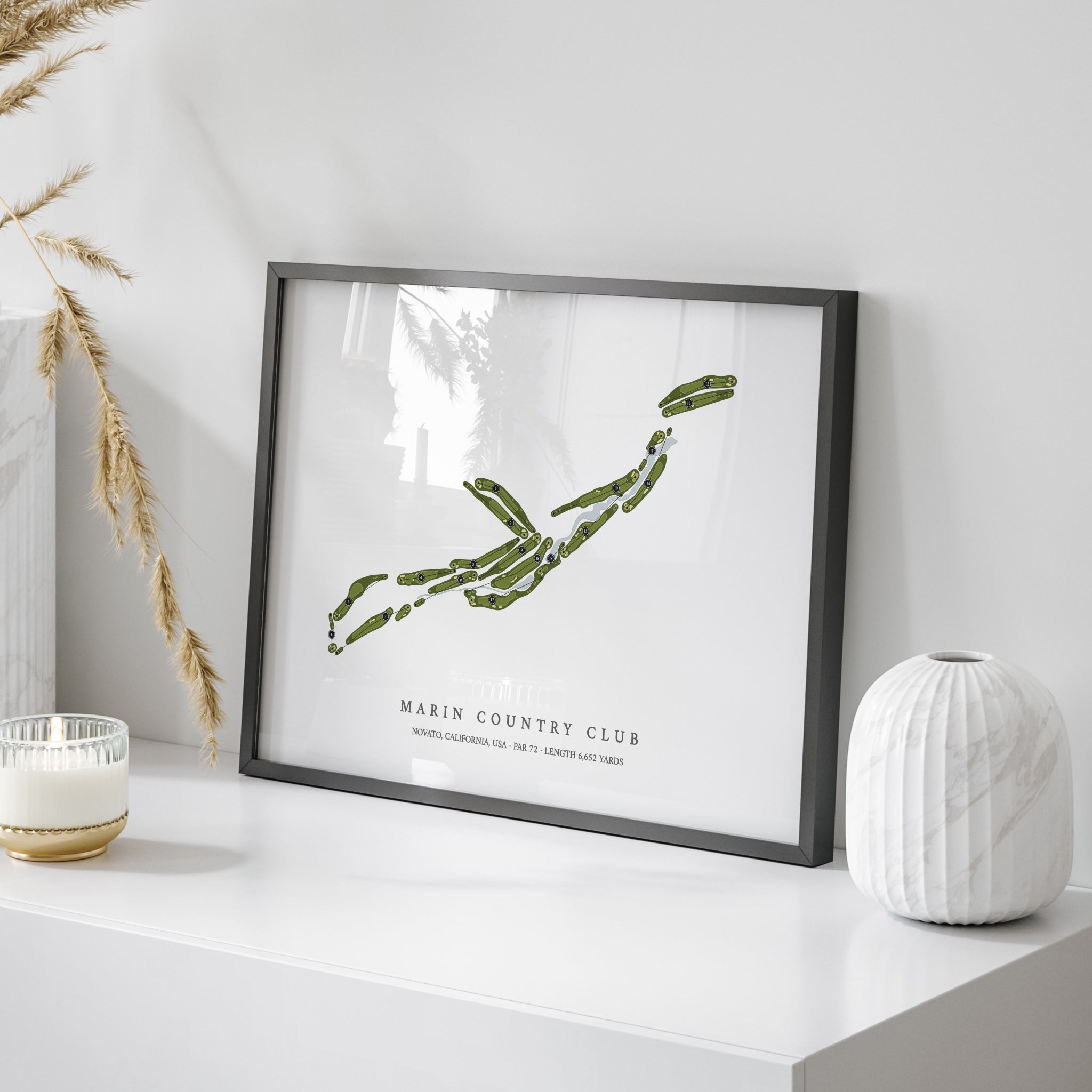 Marin Country Club | Golf Course Map | On Table 