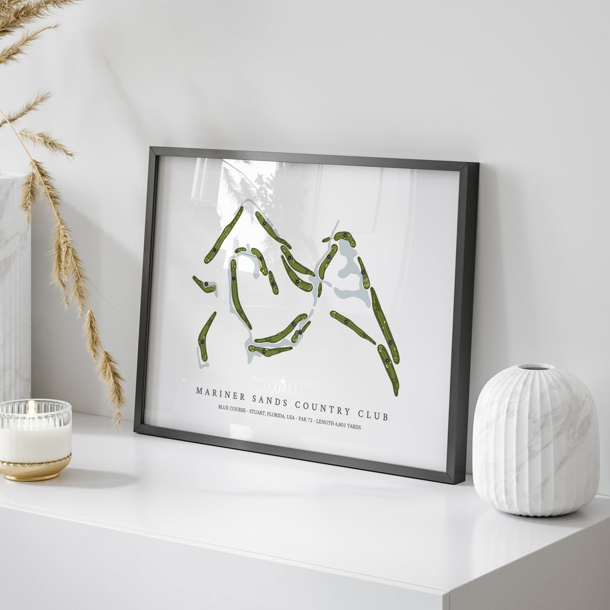 Mariner Sands Country Club - Blue Course | Golf Course Map | On Table 