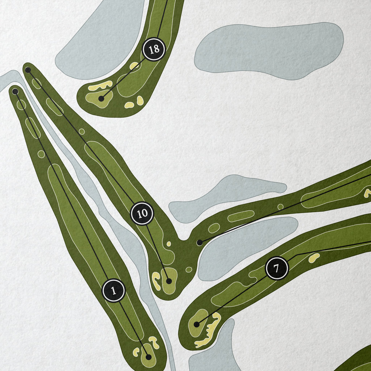 Mariner Sands Country Club - Gold Course | Golf Course Map | Close Up 