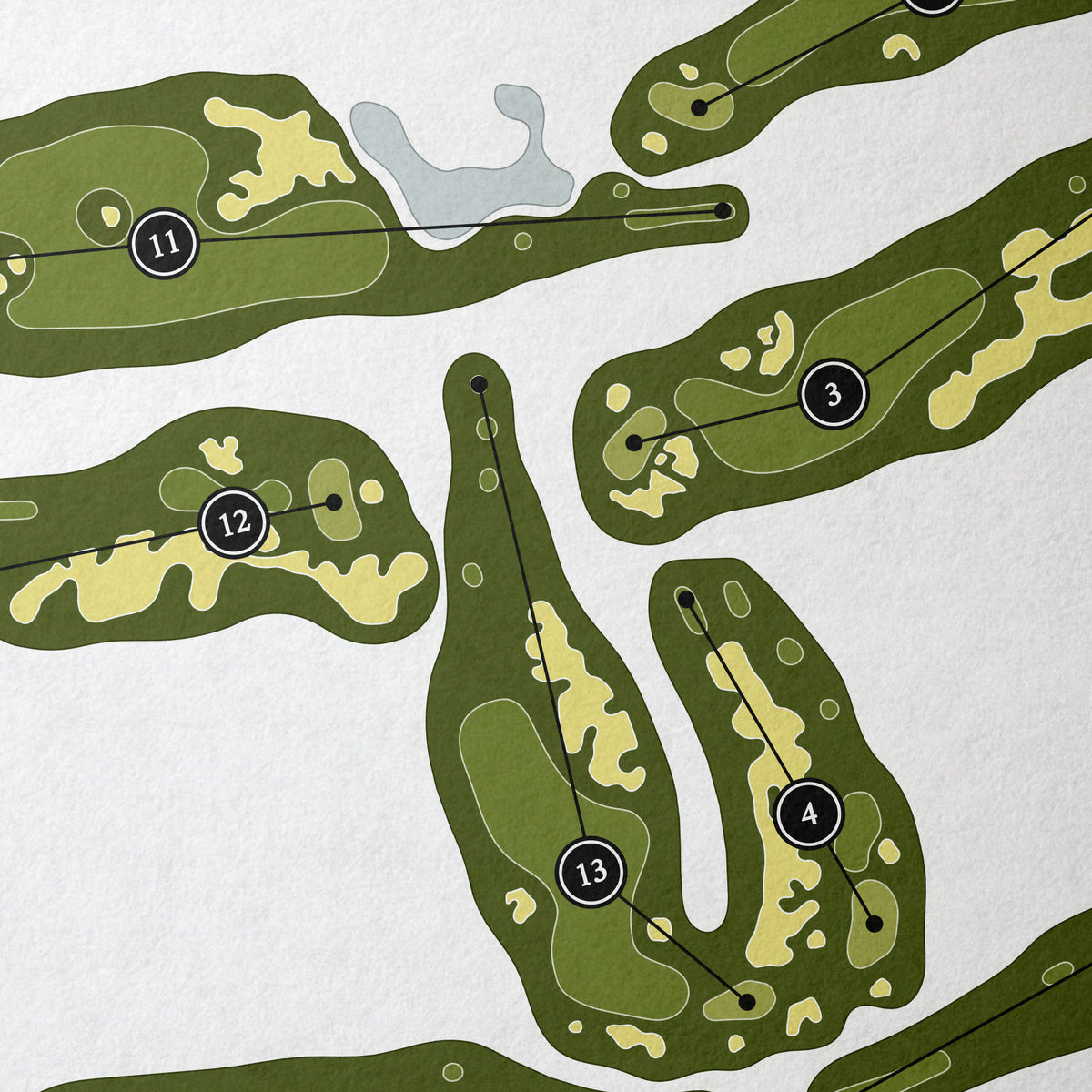 Marriott's Shadow Ridge Golf Club | Golf Course Map | Close Up 