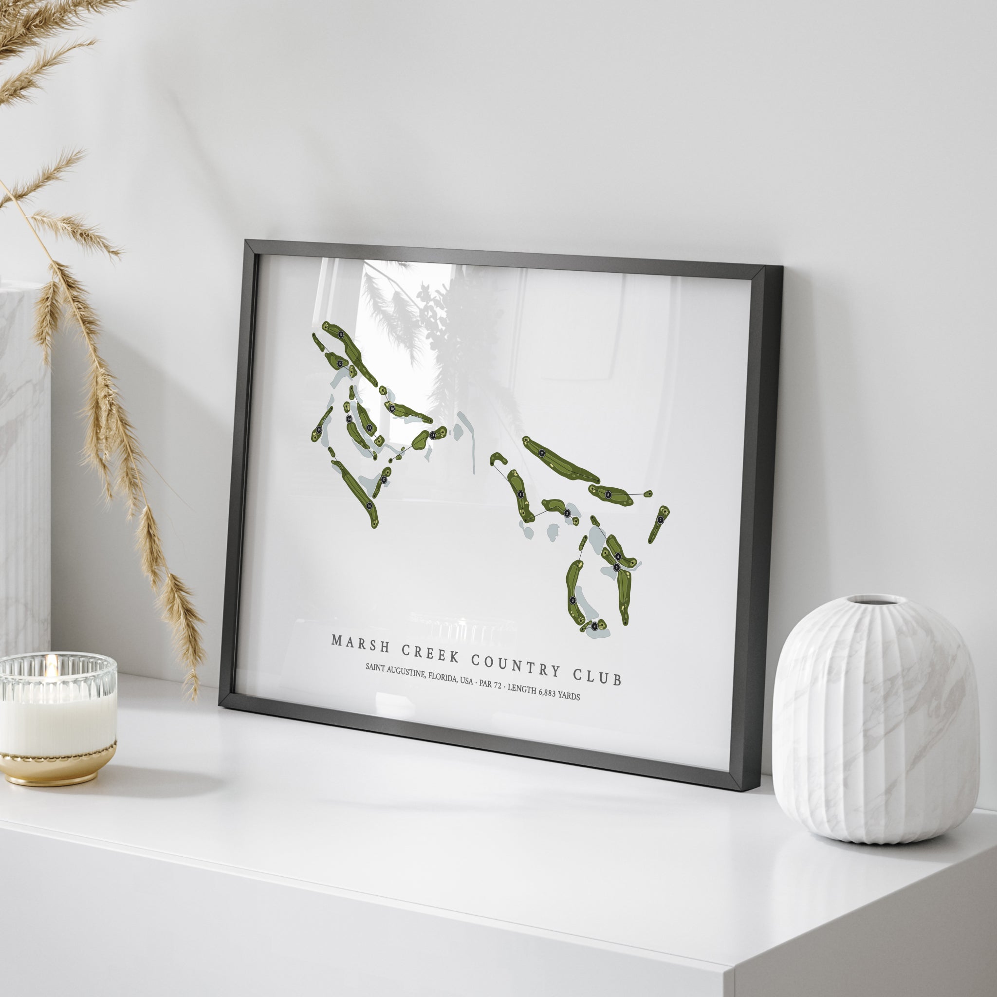 Marsh Creek Country Club | Golf Course Map | On Table 