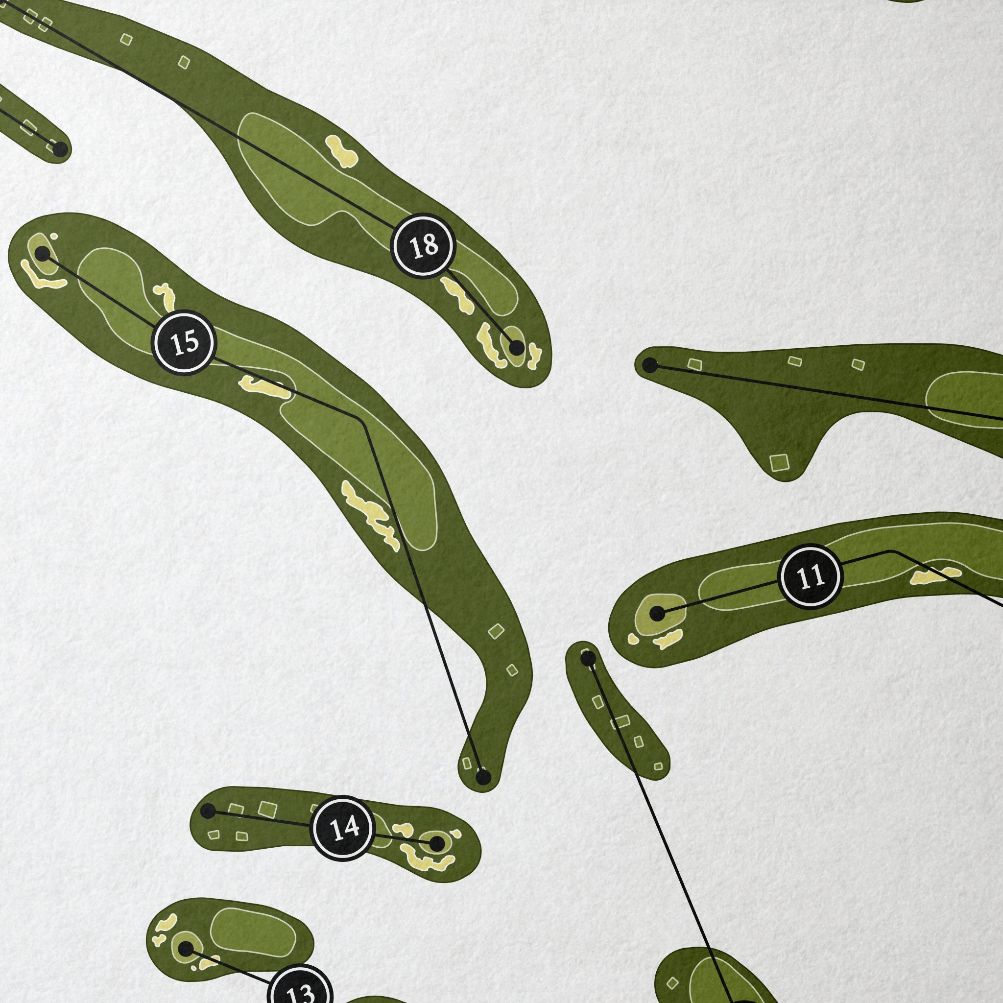 Martis Camp Club | Golf Course Map | Close Up 