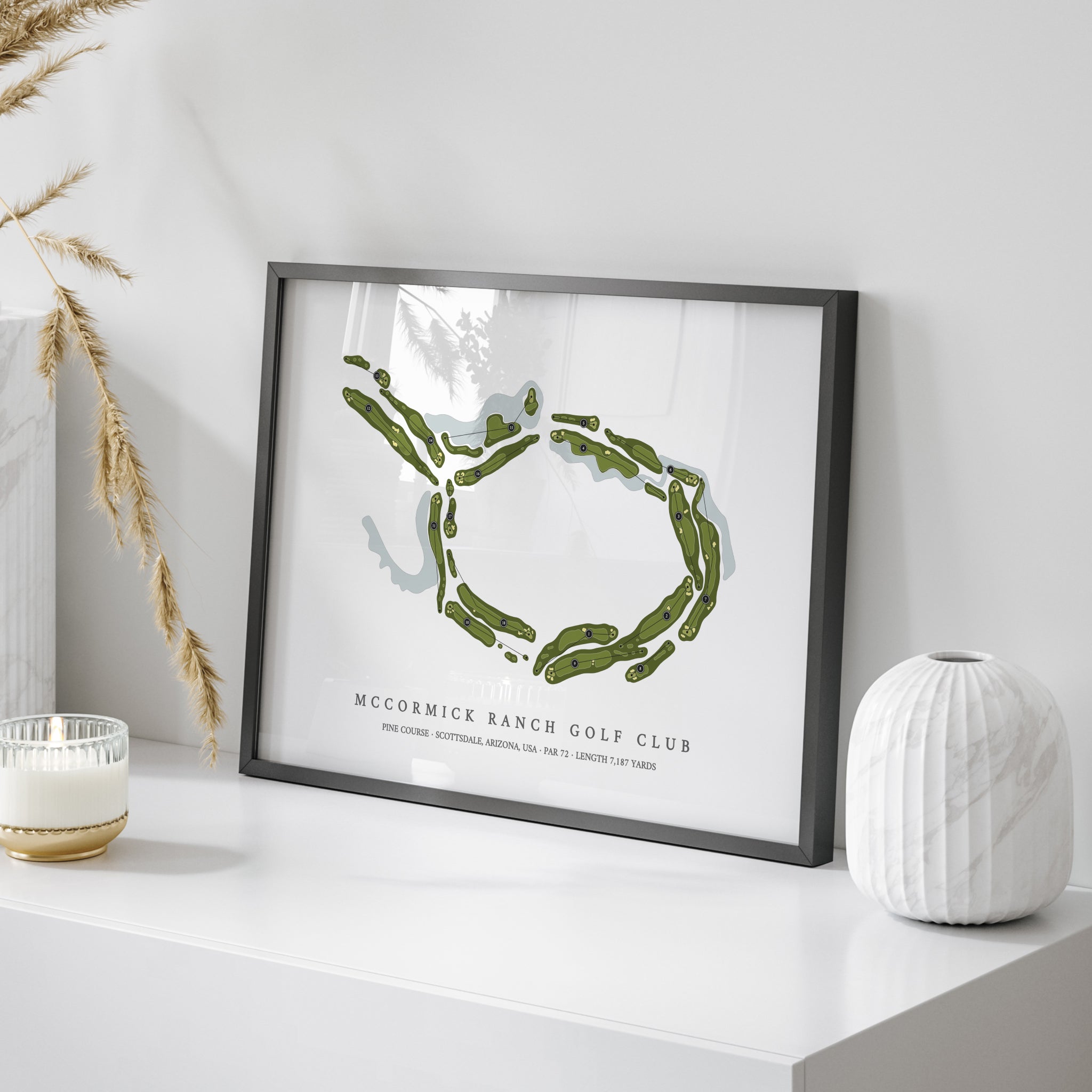 McCormick Ranch Golf Club - Pine Course | Golf Course Map | On Table 