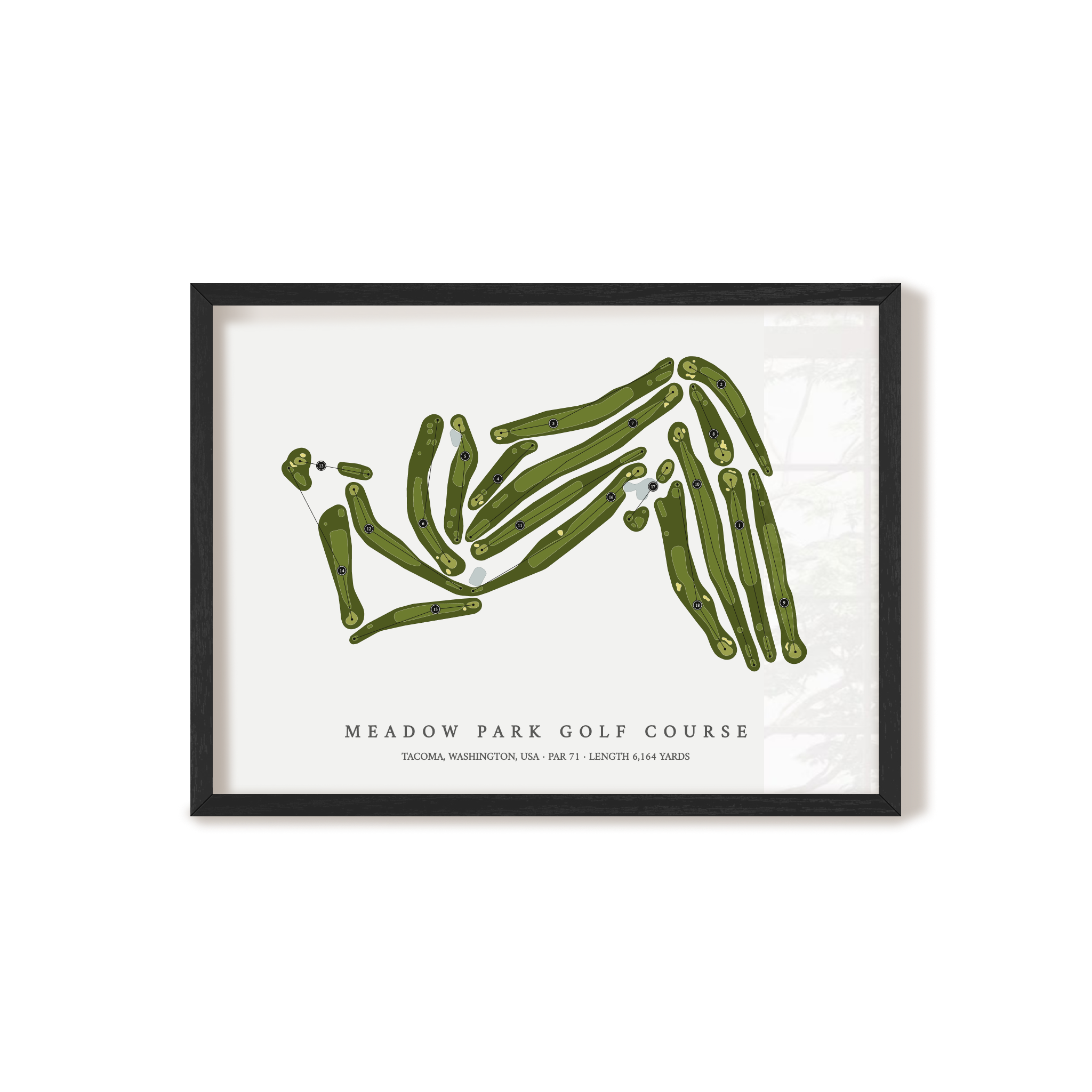 Meadow Park Golf Course | Golf Course Print | Black+Frame