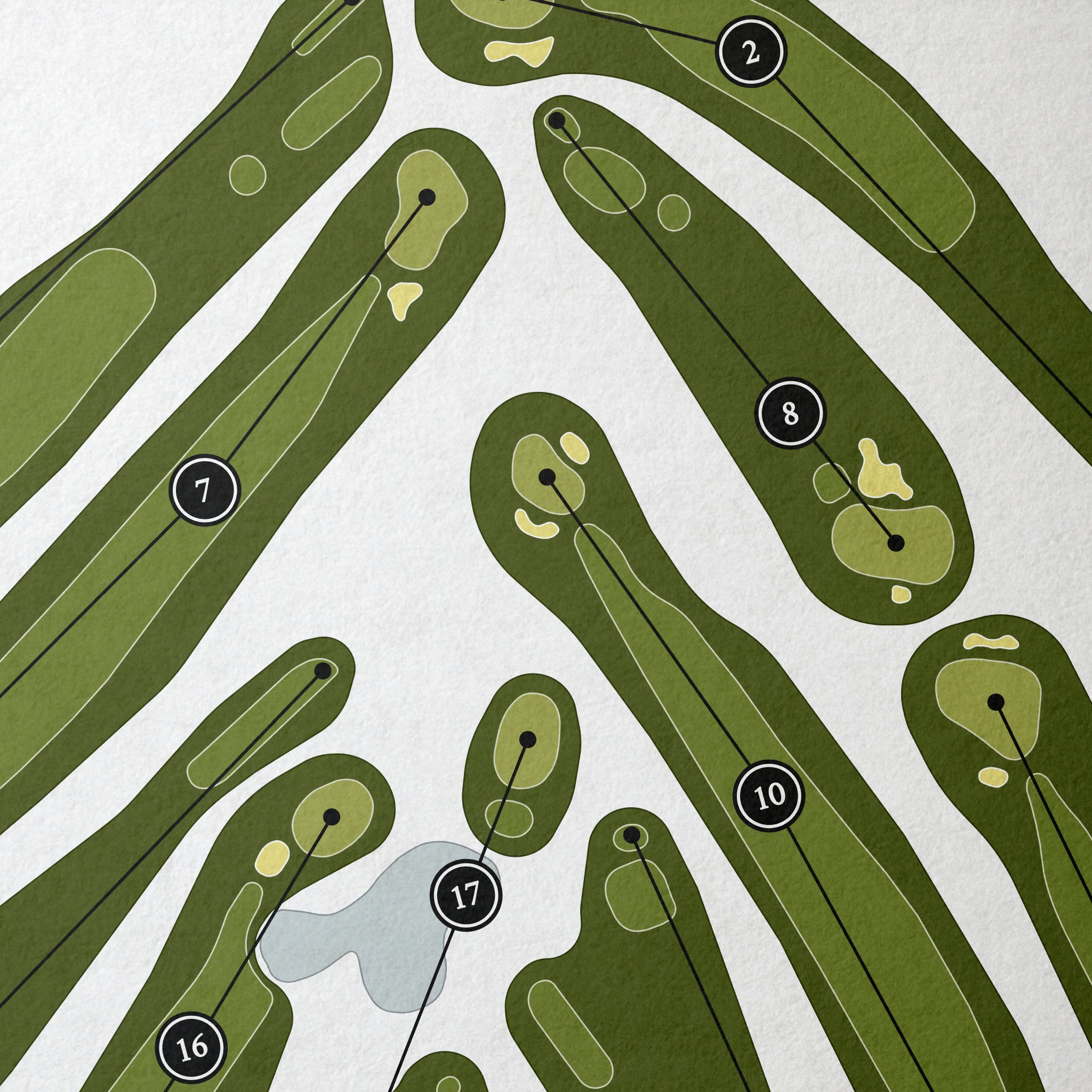 Meadow Park Golf Course | Golf Course Print | Close+Up