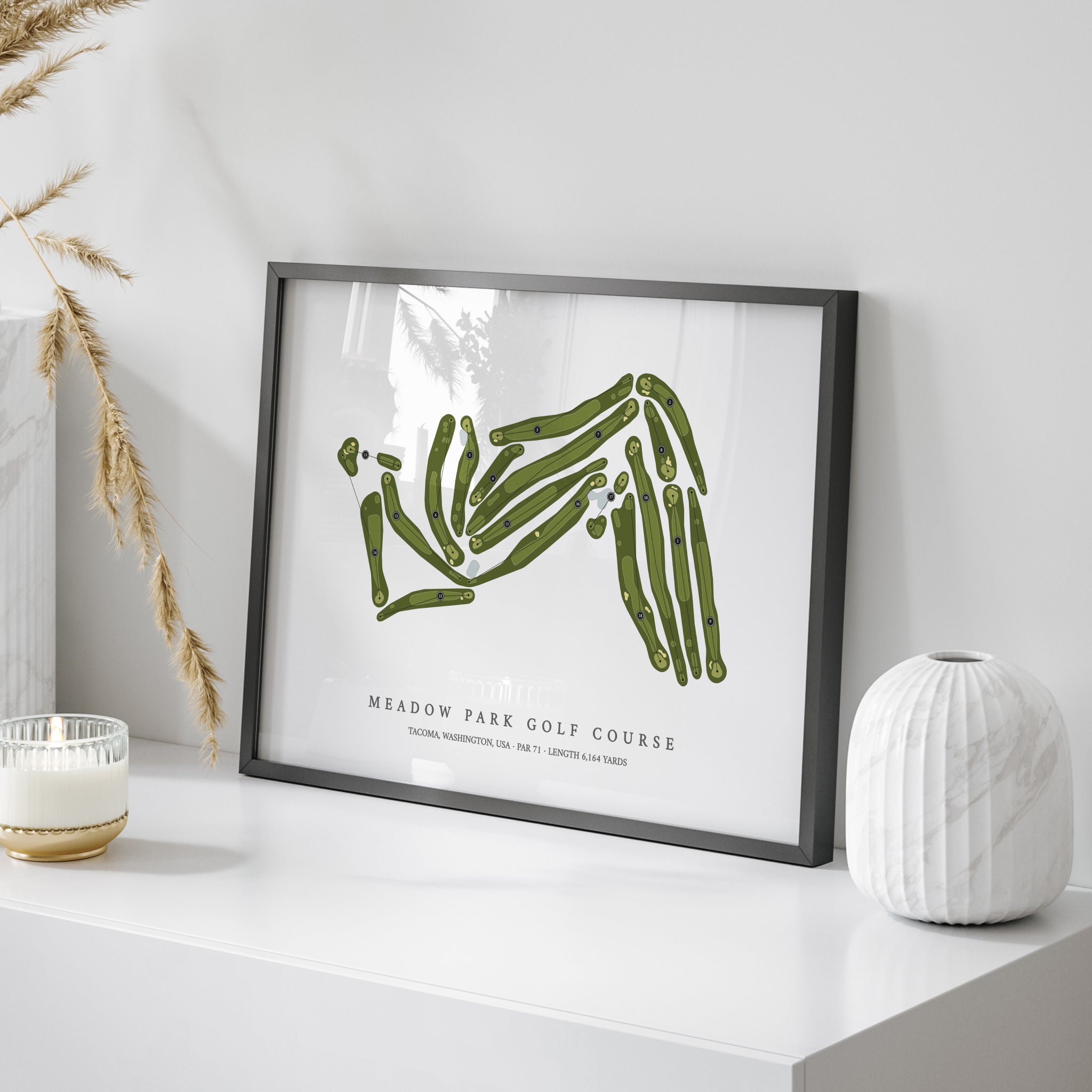 Meadow Park Golf Course | Golf Course Print | On+Table