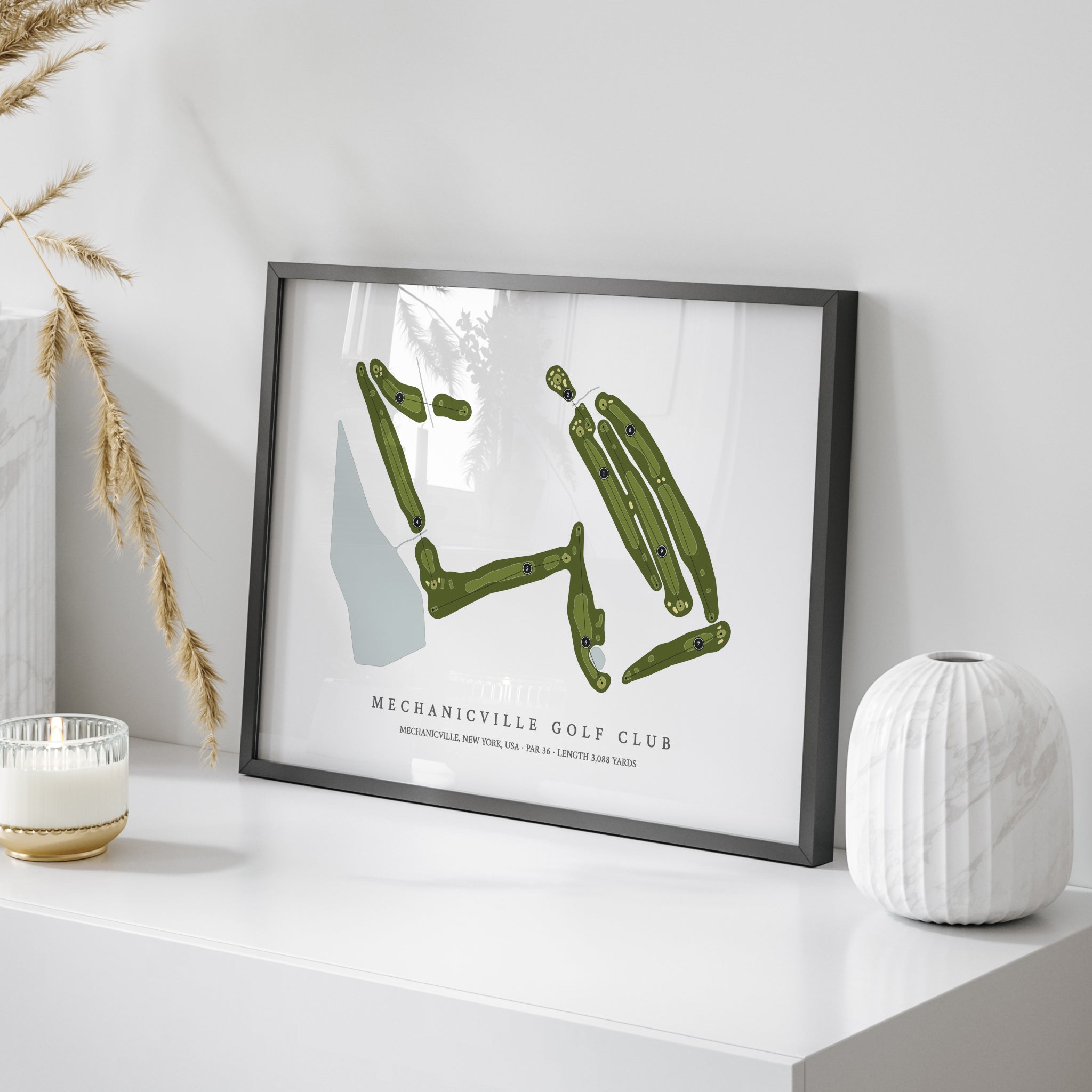 Mechanicville Golf Club | Golf Course Map | On Table 