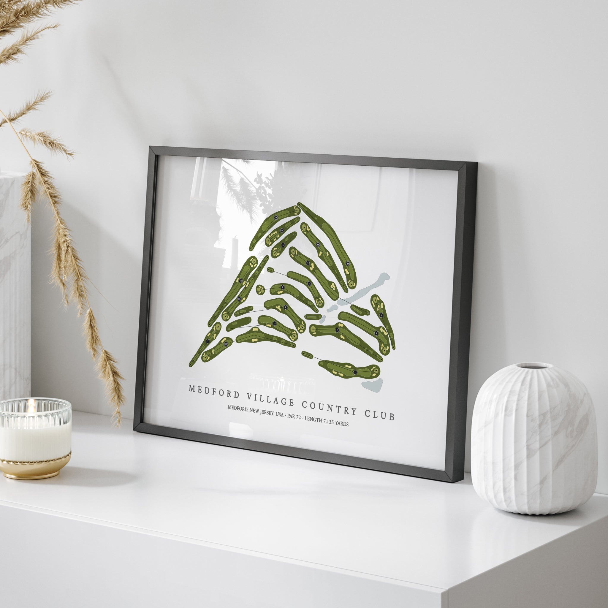 Medford Village Country Club | Golf Course Map | On Table 