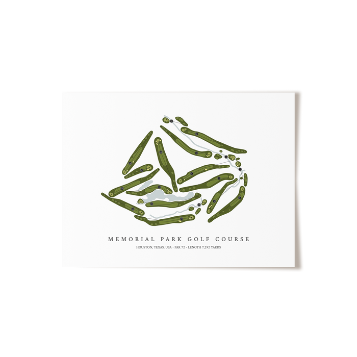Memorial Park Golf Course | Golf Course Map