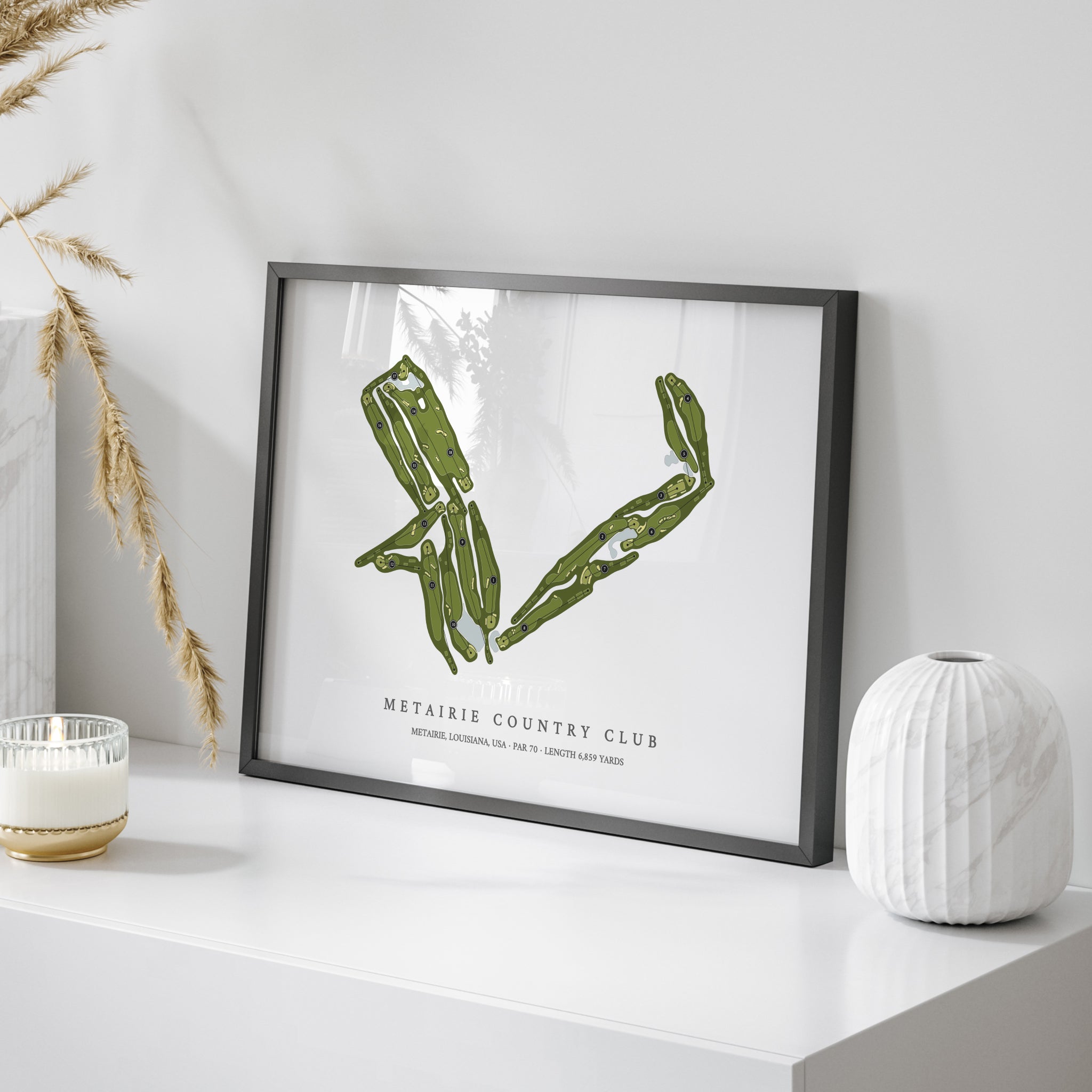 Metairie Country Club | Golf Course Map | On Table 