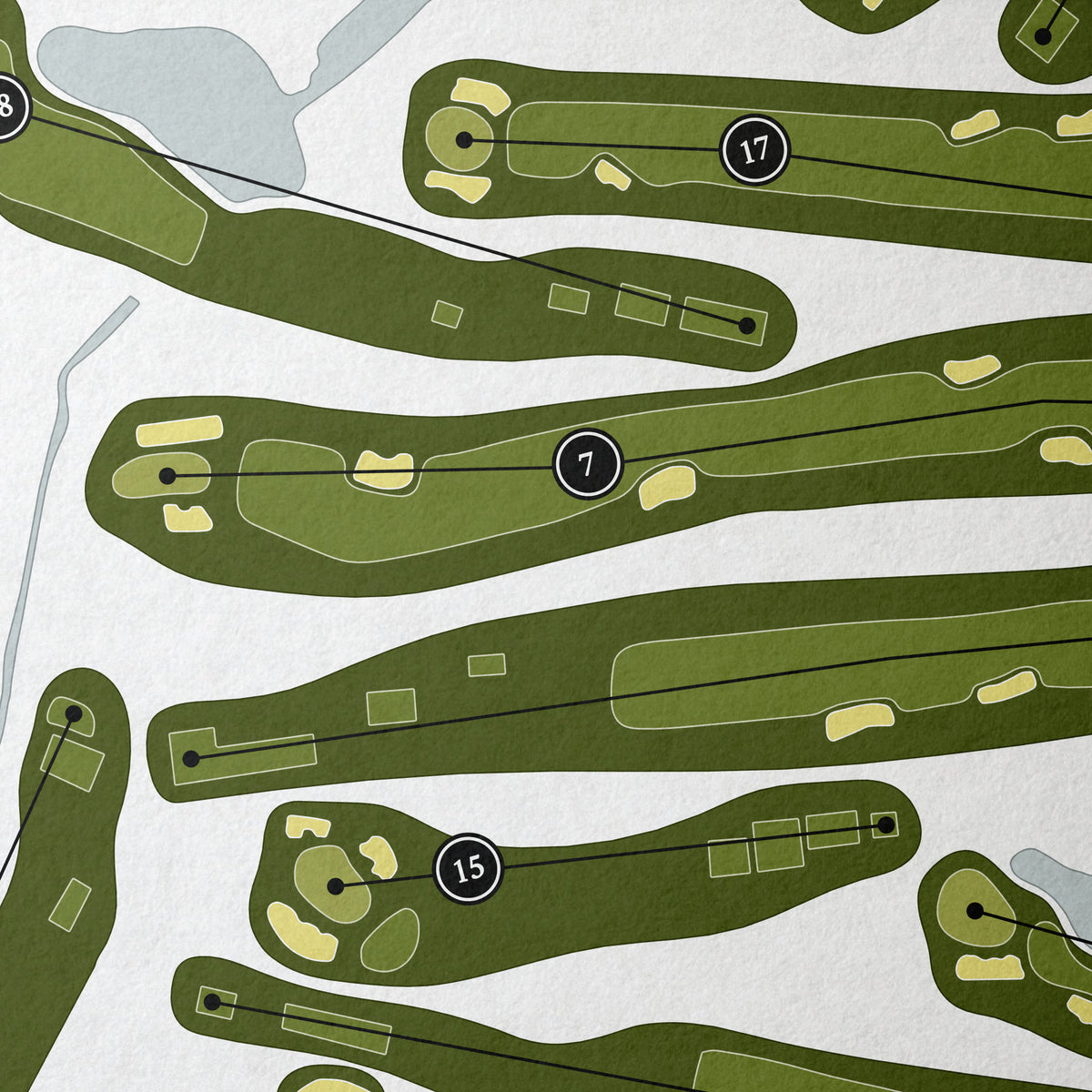 Midlothian Country Club | Golf Course Map | Close Up 