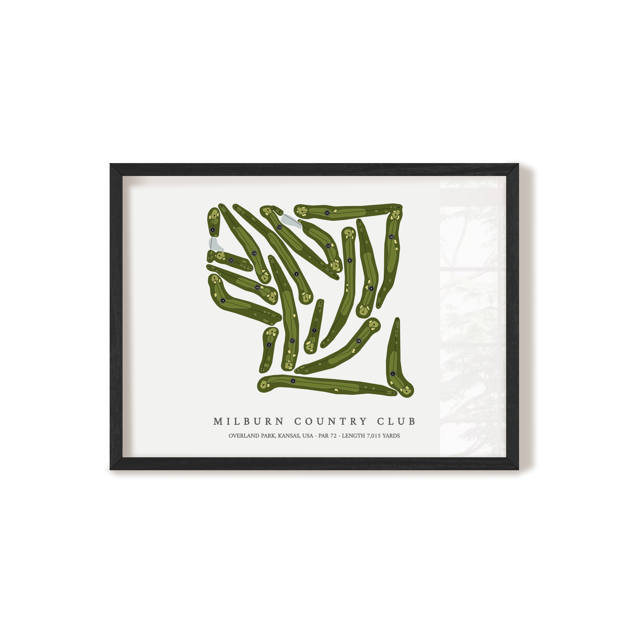 Milburn Country Club | Golf Course Print | Black+Frame