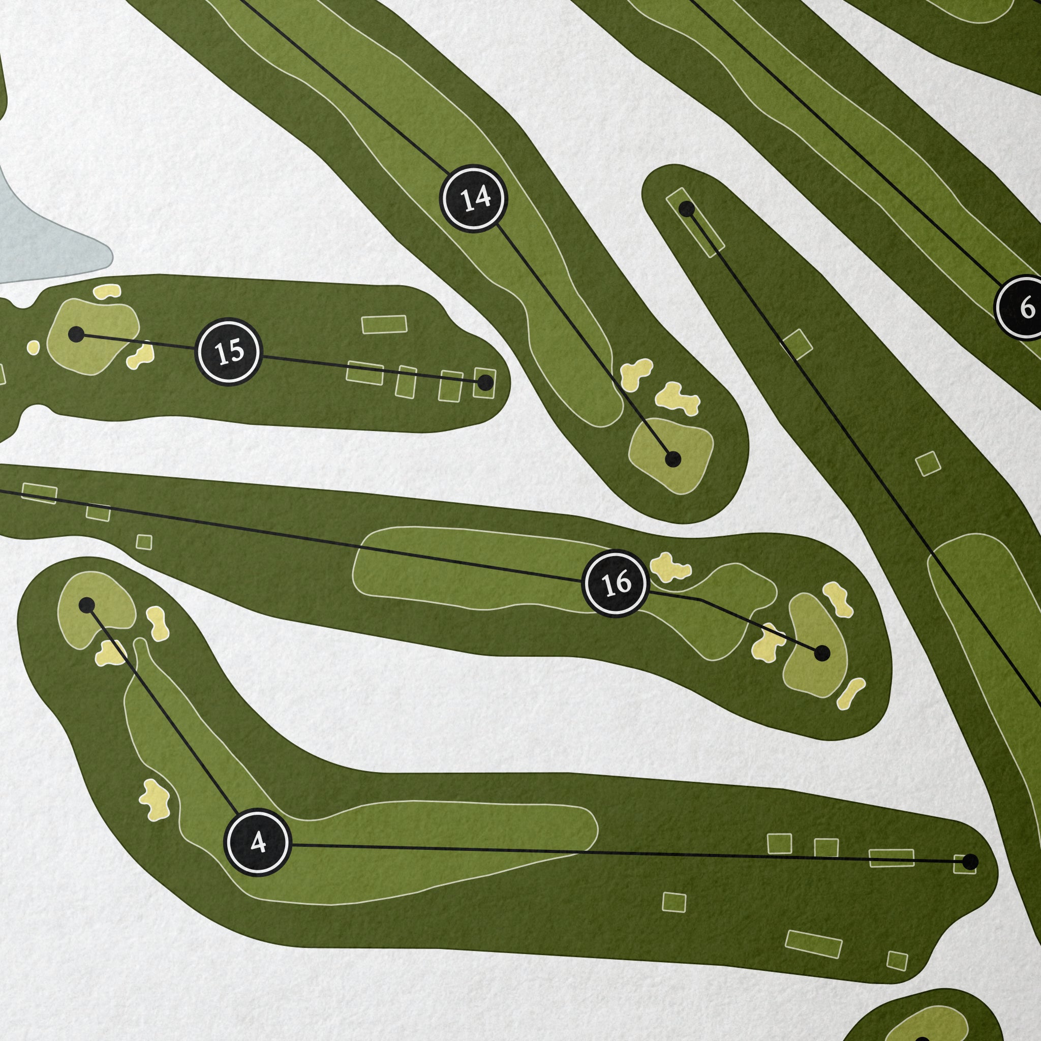 Milburn Country Club | Golf Course Print | Close+Up