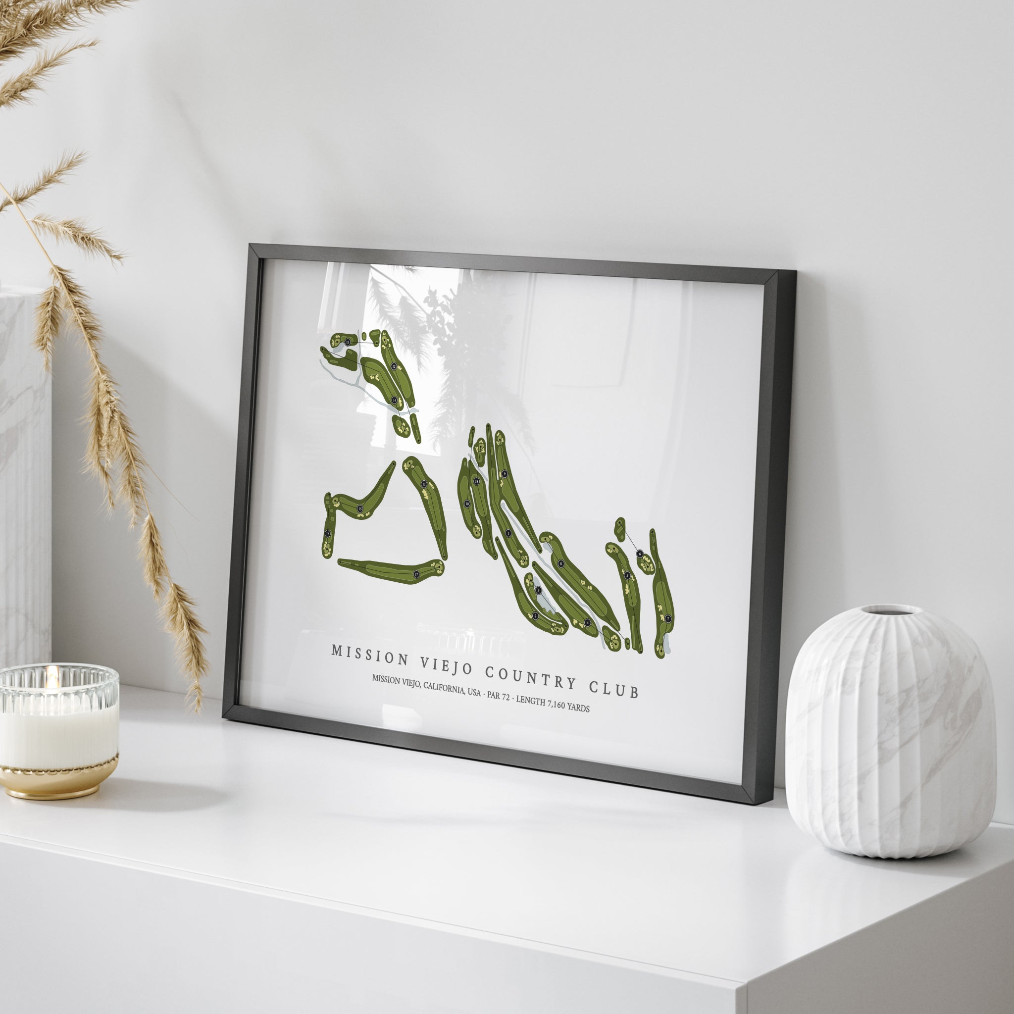 Mission Viejo Country Club | Golf Course Map | On Table 