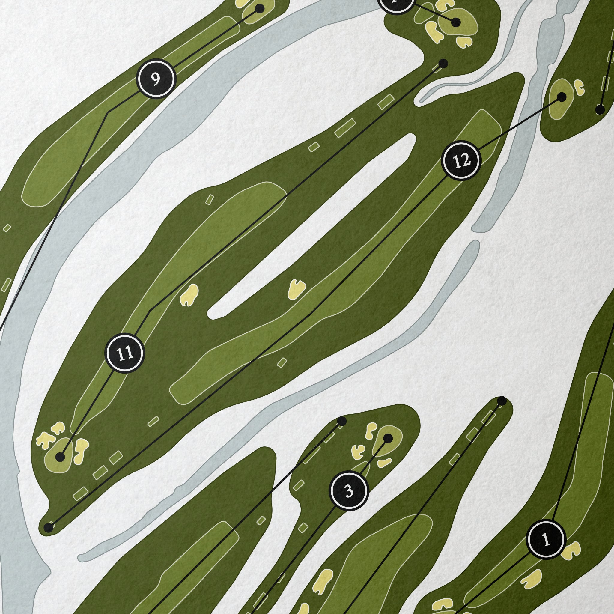 Mississaugua Golf & Country Club | Golf Course Map | Close Up 