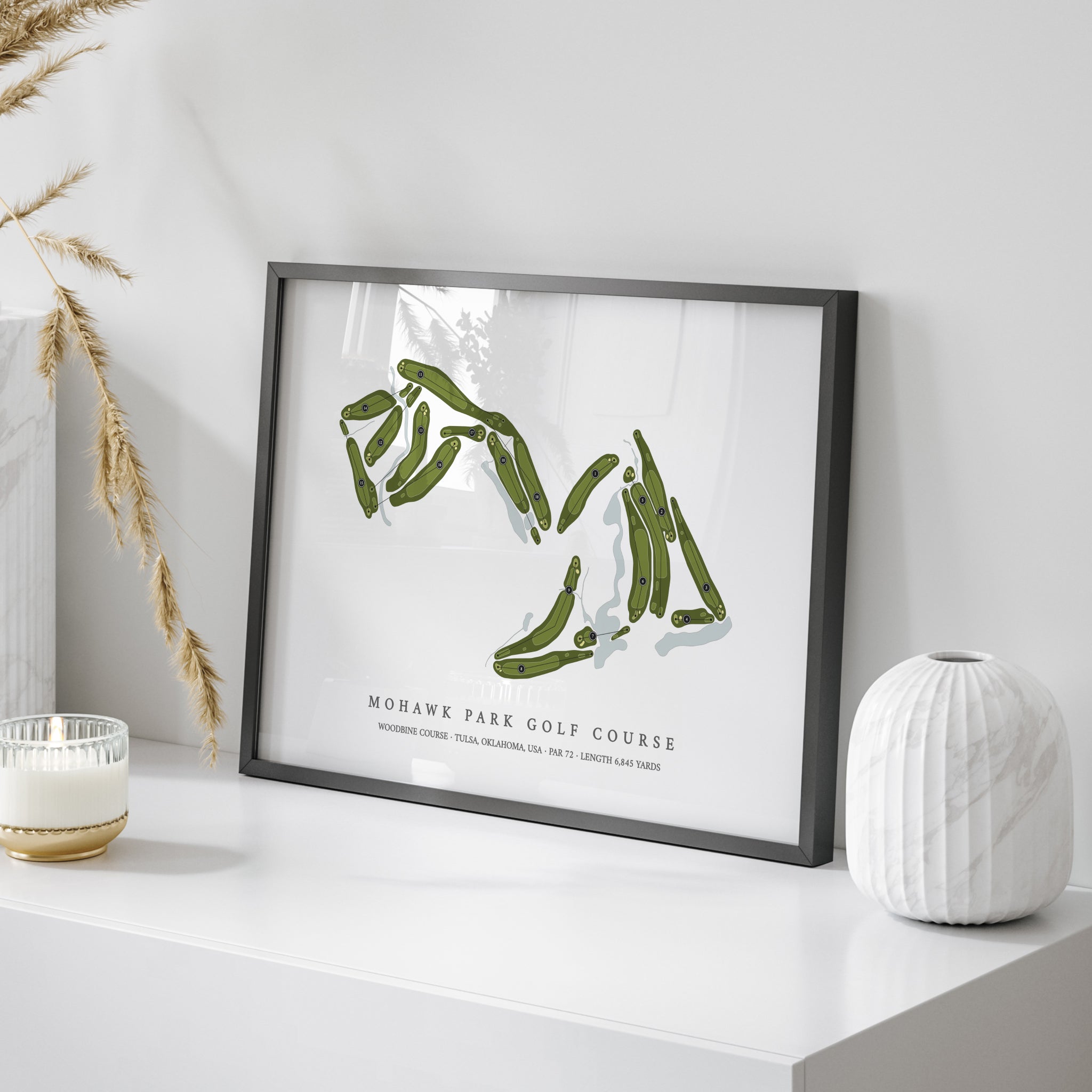 Mohawk Park Golf Course - Woodbine Course | Golf Course Map | On Table 