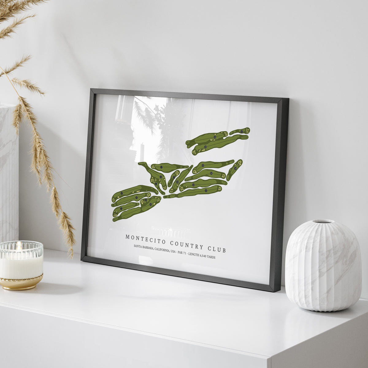 Montecito Country Club | Golf Course Map | On Table