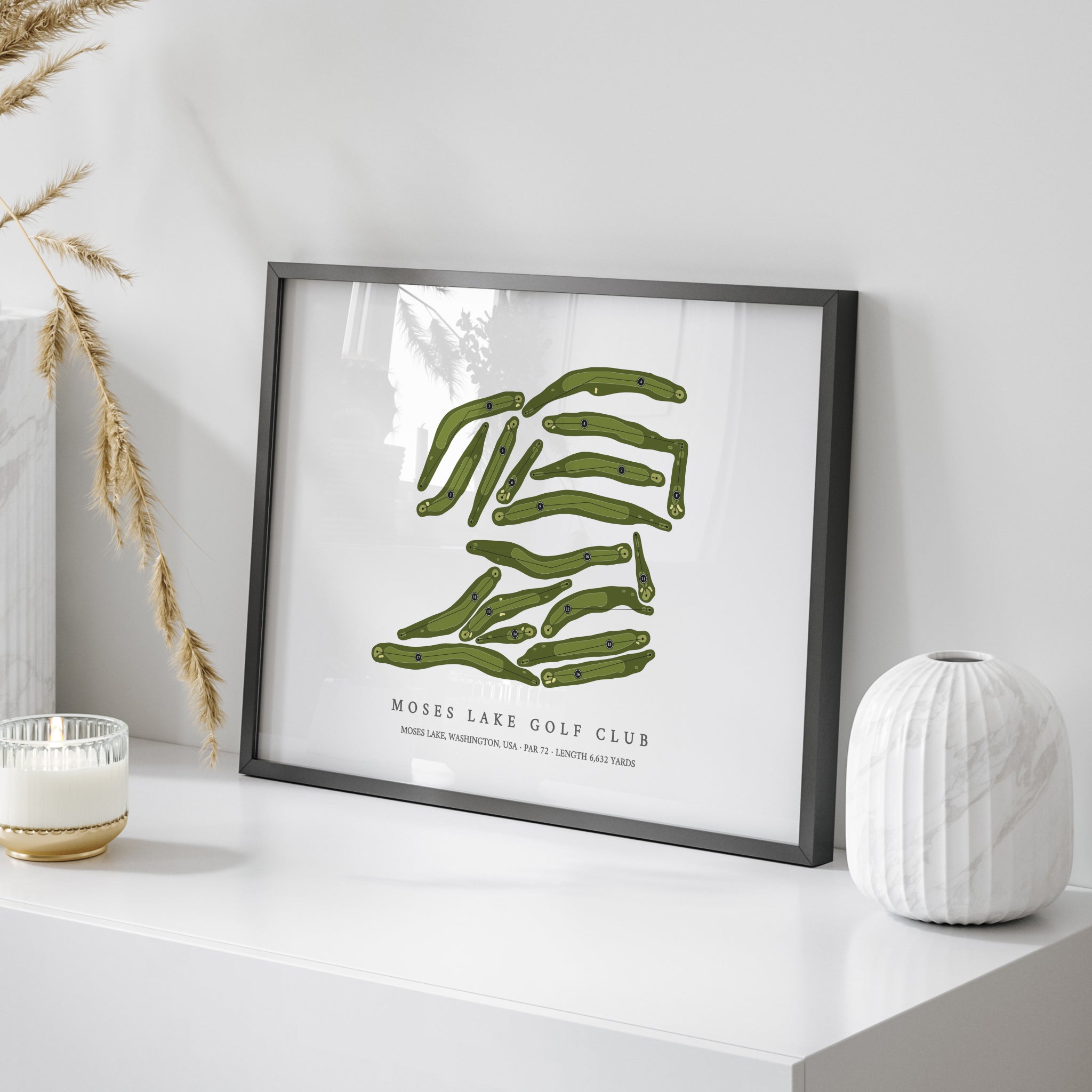Moses Lake Golf Club | Golf Course Map | On Table 