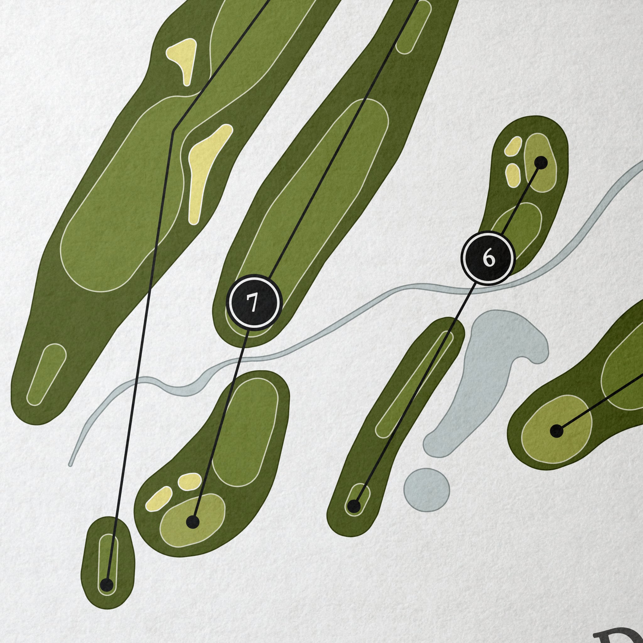 Mosswood Meadows Golf Course | Golf Course Map | Close Up 
