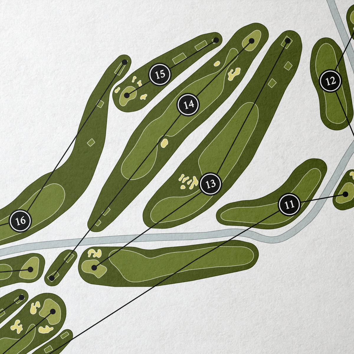 Mountain Brook Club | Golf Course Map | Close Up 