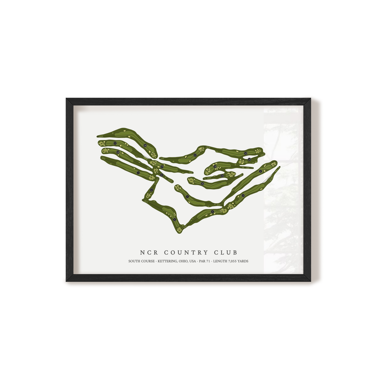 NCR Country Club - South Course | Golf Course Print | Black Frame