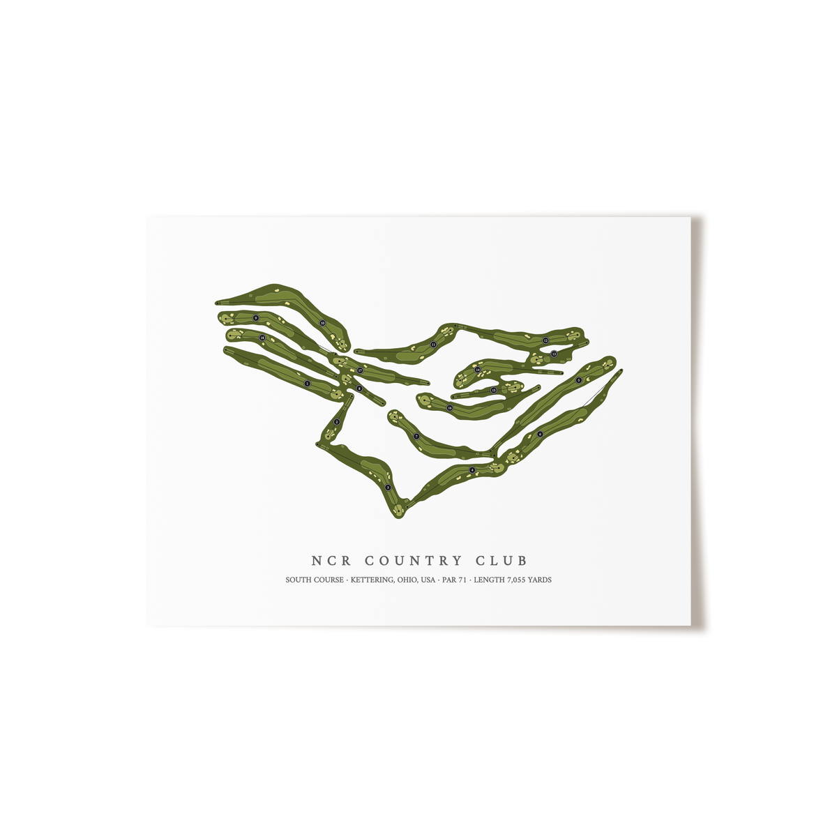 NCR Country Club - South Course | Golf Course Print | Unframed