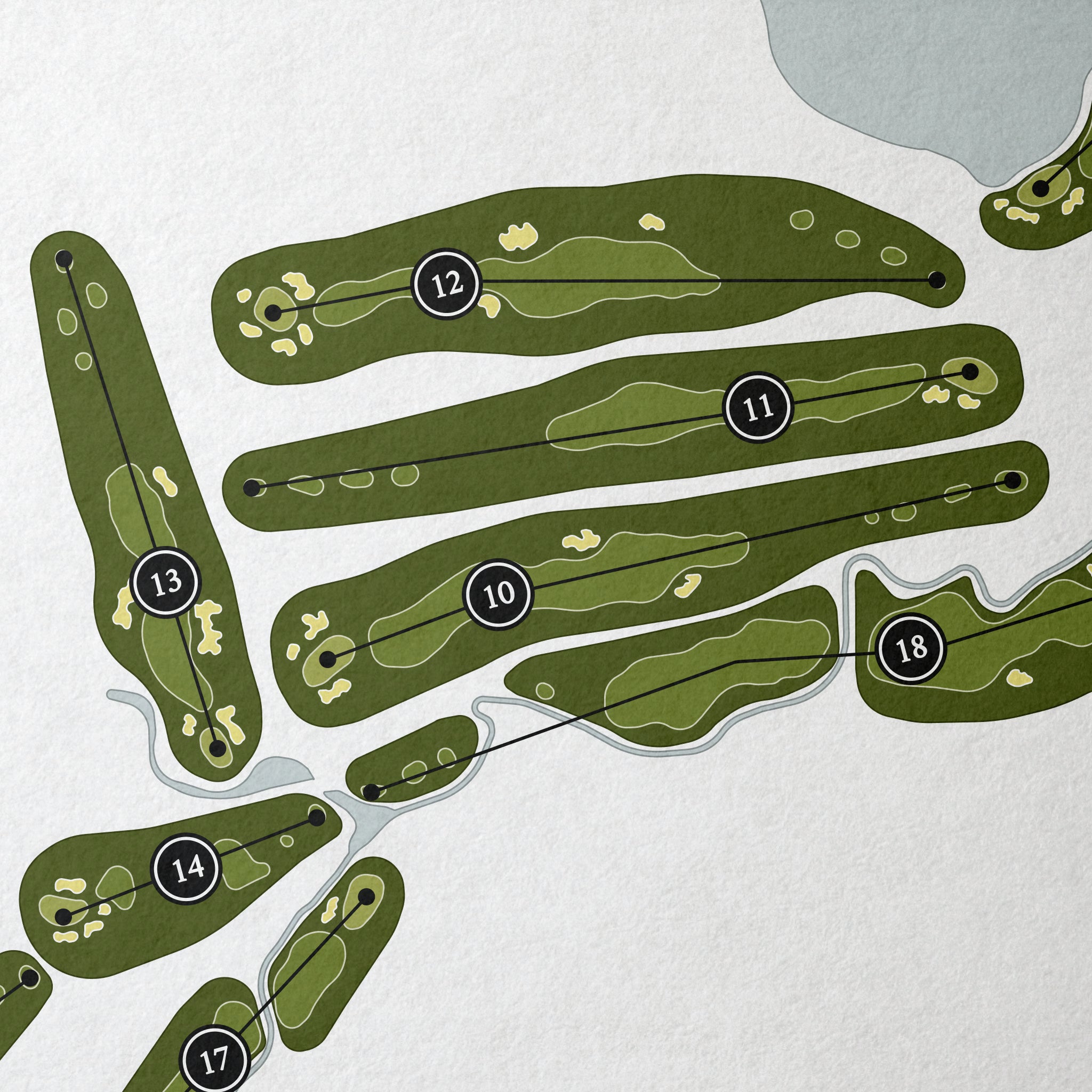 National Golf Club of Kansas City | Golf Course Print | Close Up