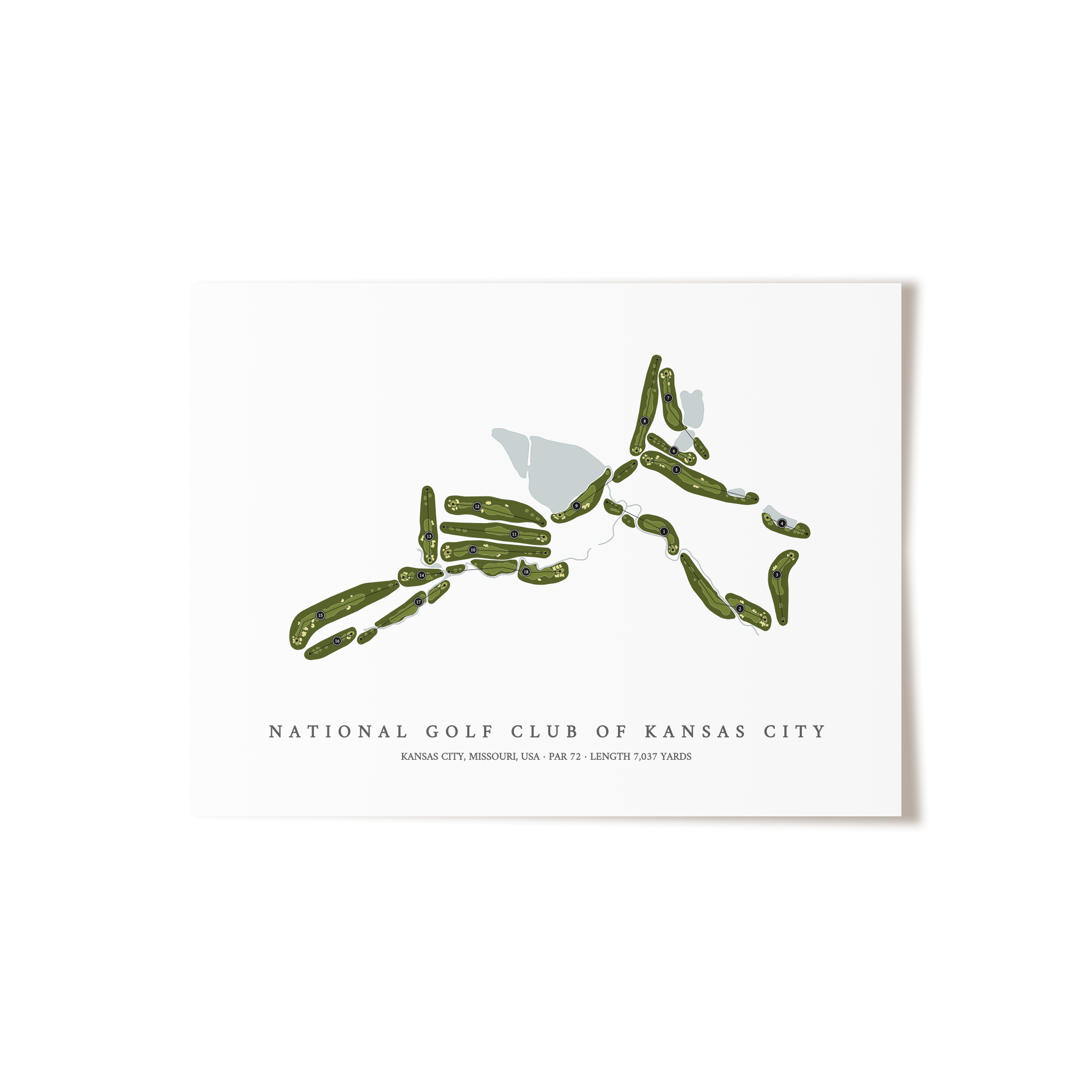 National Golf Club of Kansas City | Golf Course Print | Unframed