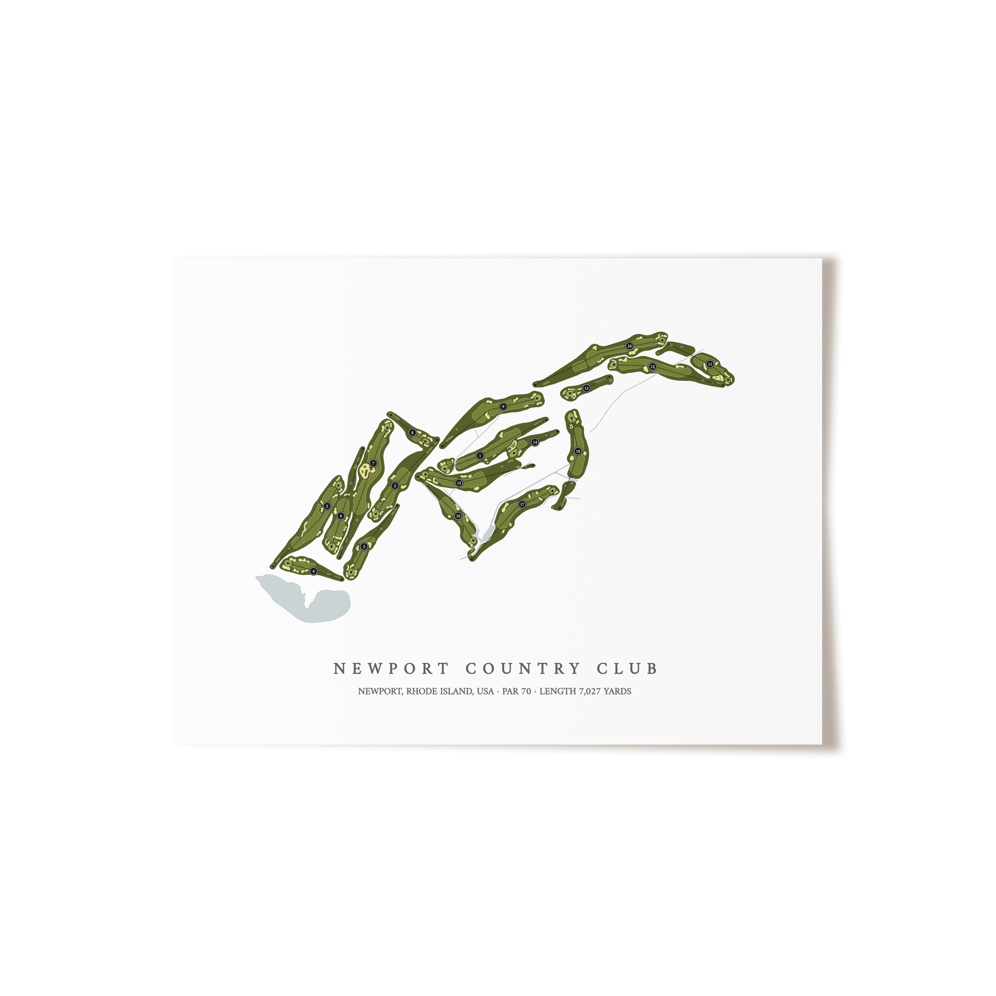 Newport Country Club | Golf Course Print | Unframed