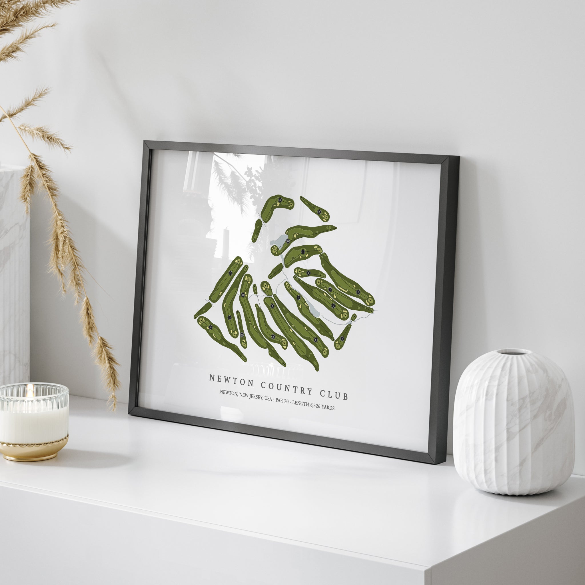 Newton Country Club | Golf Course Map | On+Table 