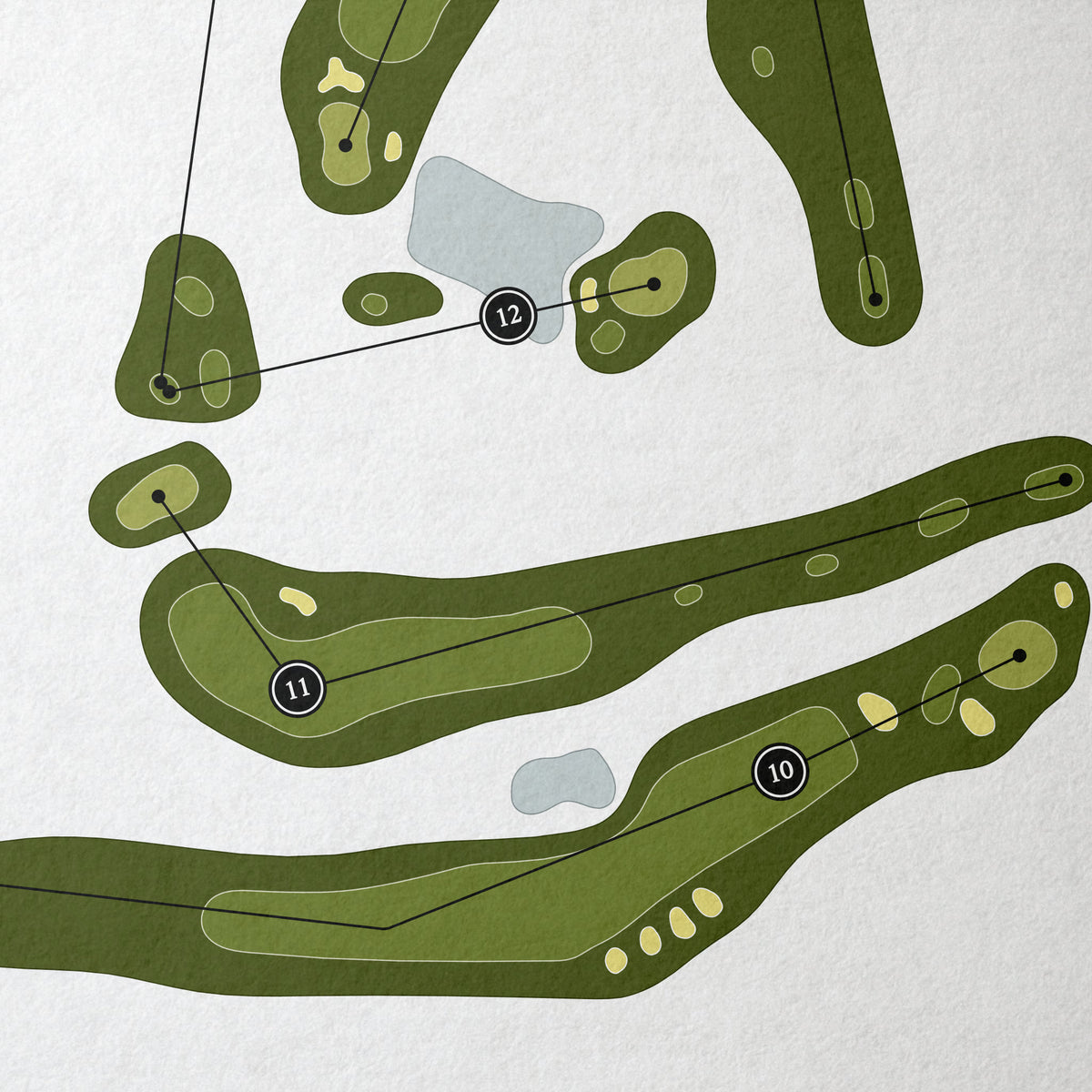Nippo Lake Golf Club | Golf Course Map | Close Up 