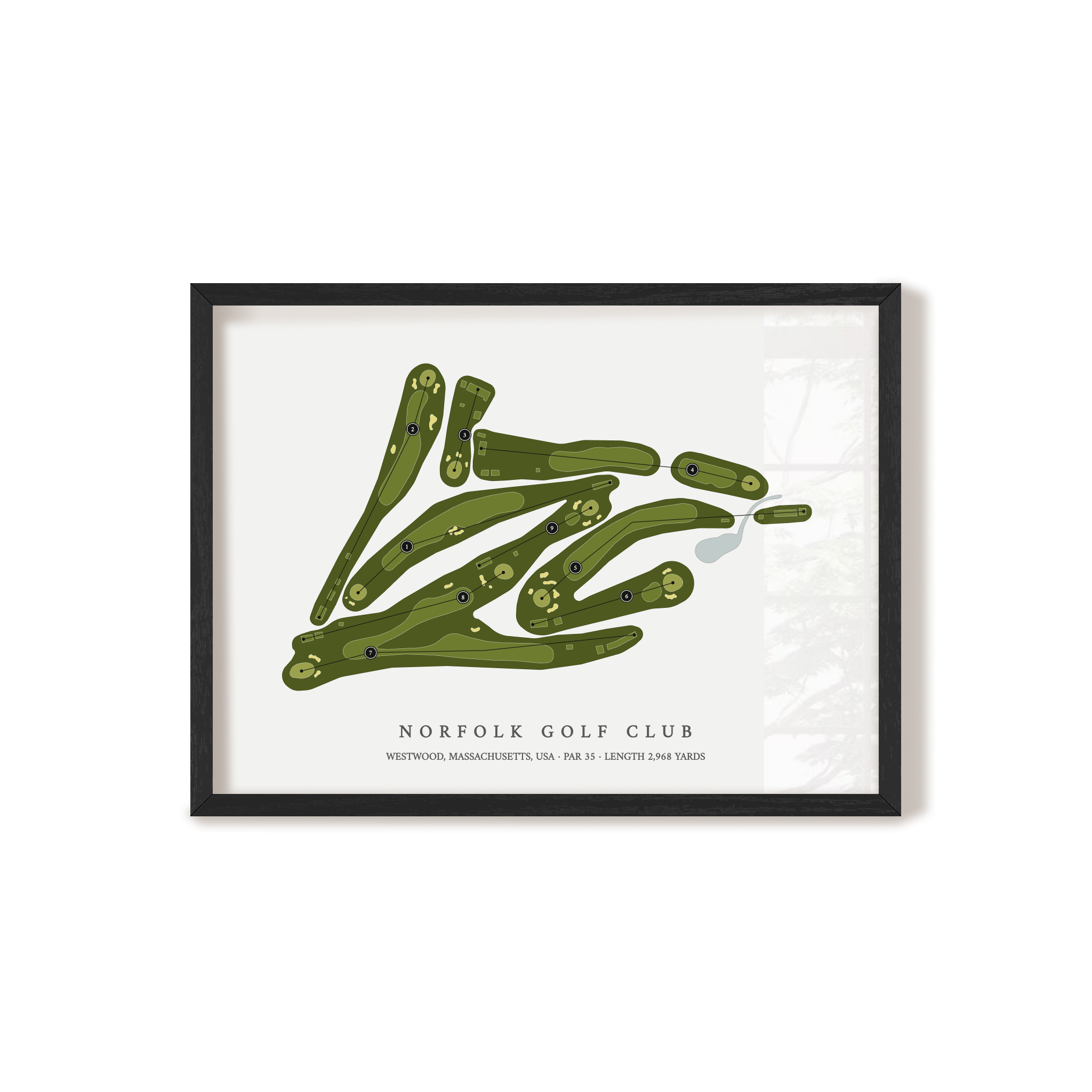 Norfolk Golf Club | Golf Course Map | Black+Frame 