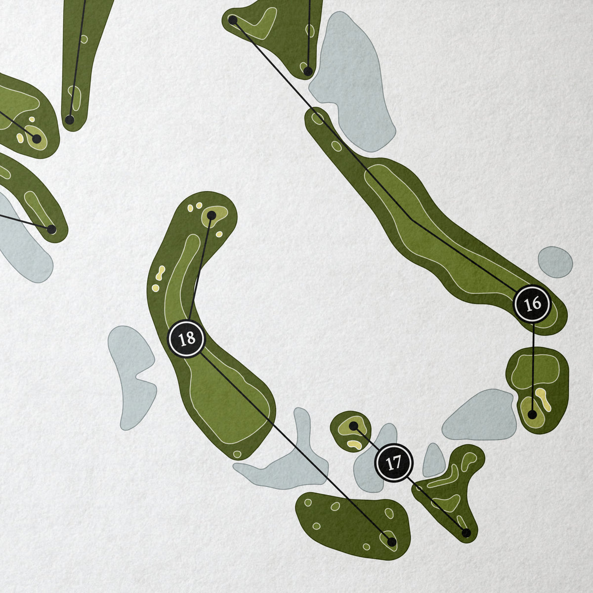 NorthStar Golf Club | Golf Course Map | Close Up