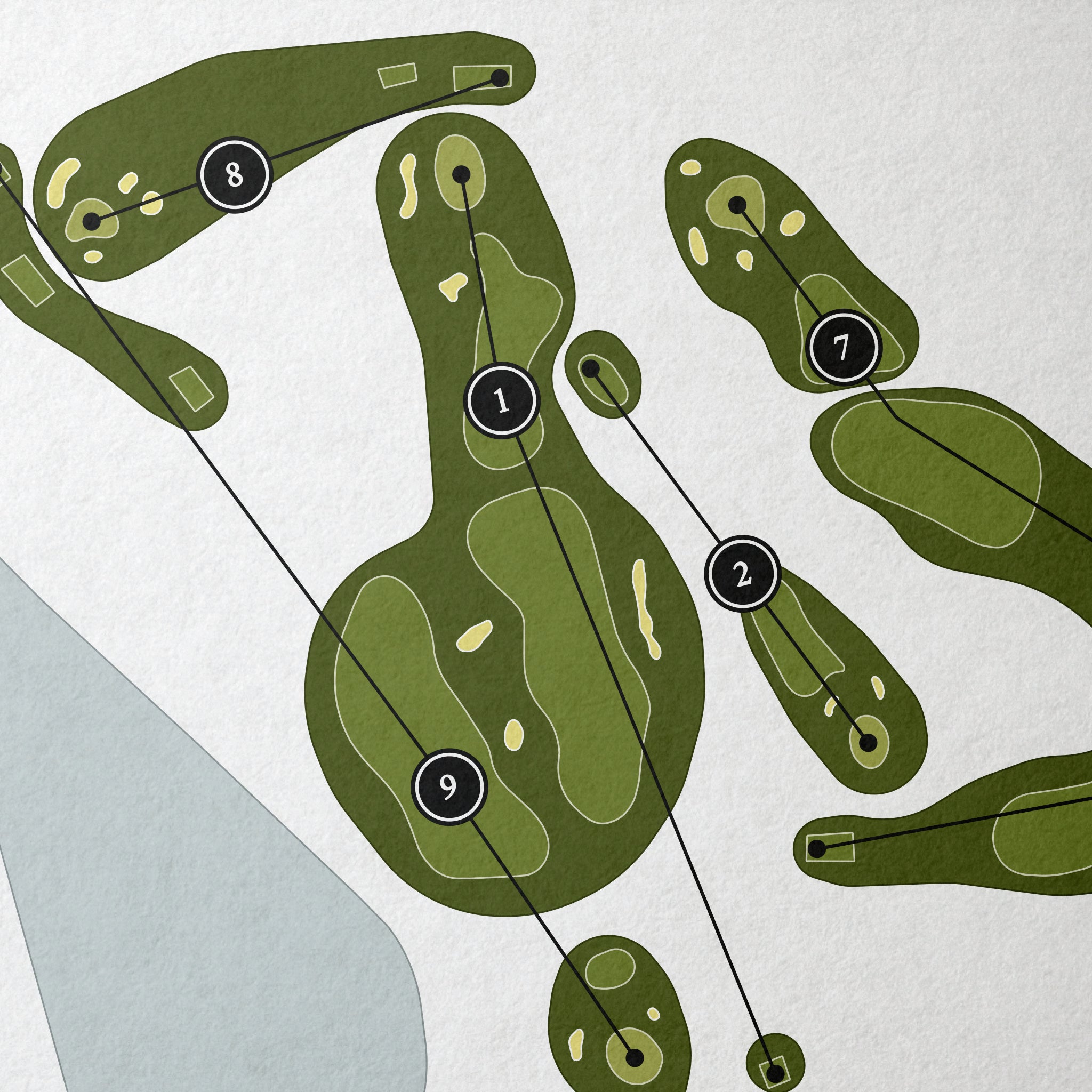 North Andover Country Club | Golf Course Map | Close Up 