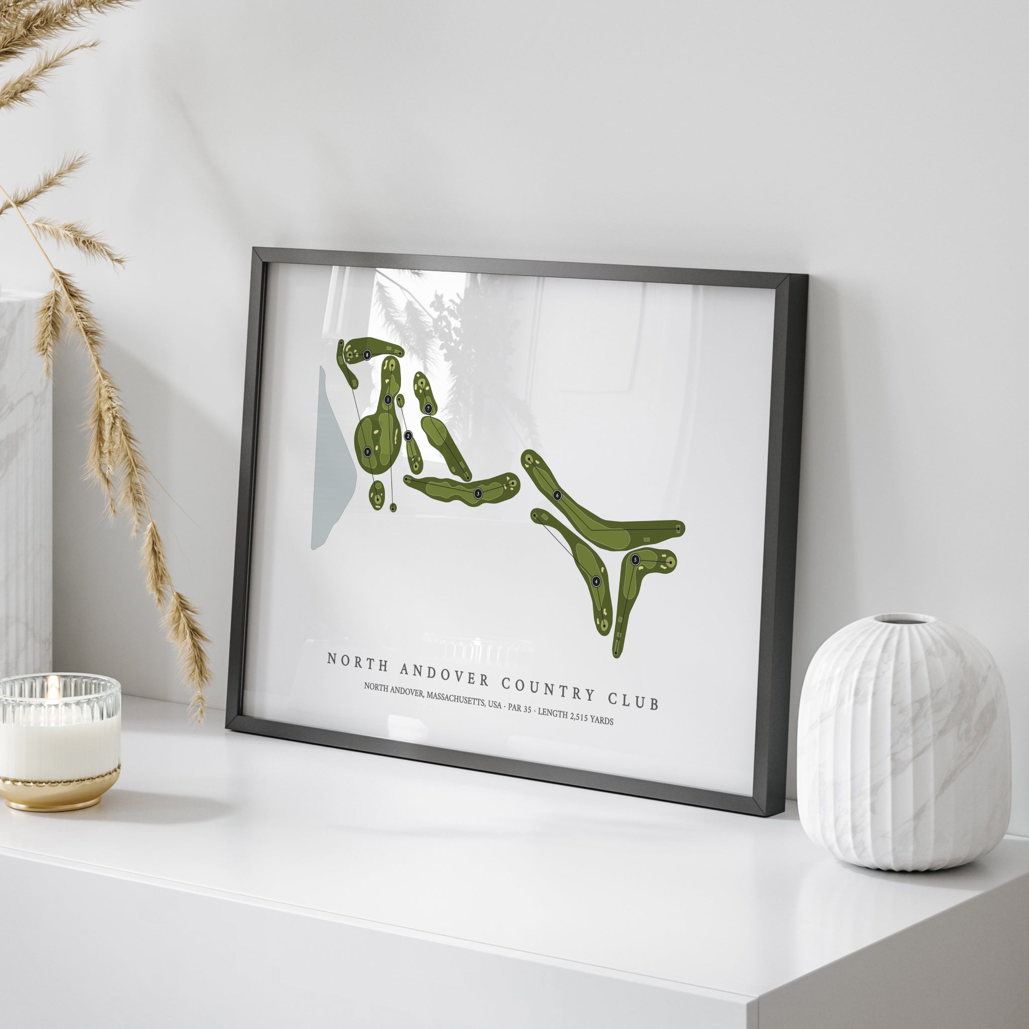 North Andover Country Club | Golf Course Map | On Table 