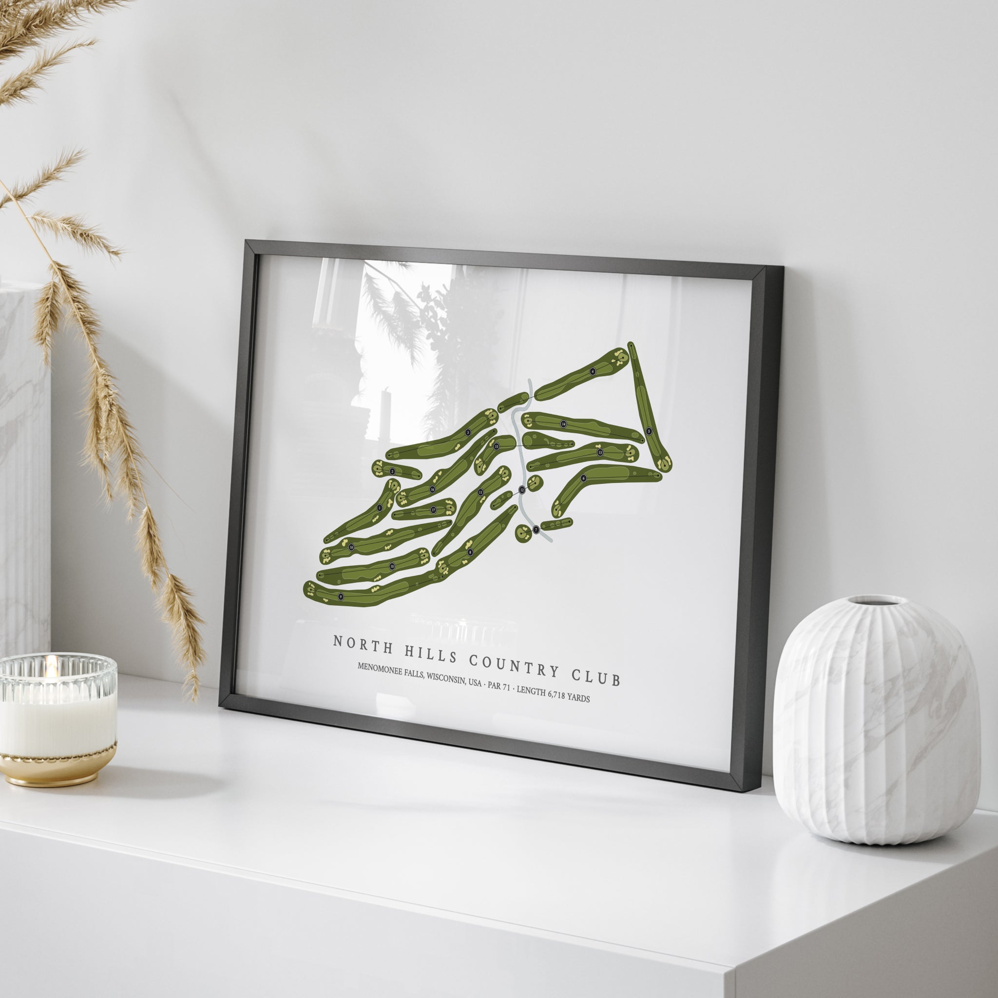 North Hills Country Club | Golf Course Map | On Table 