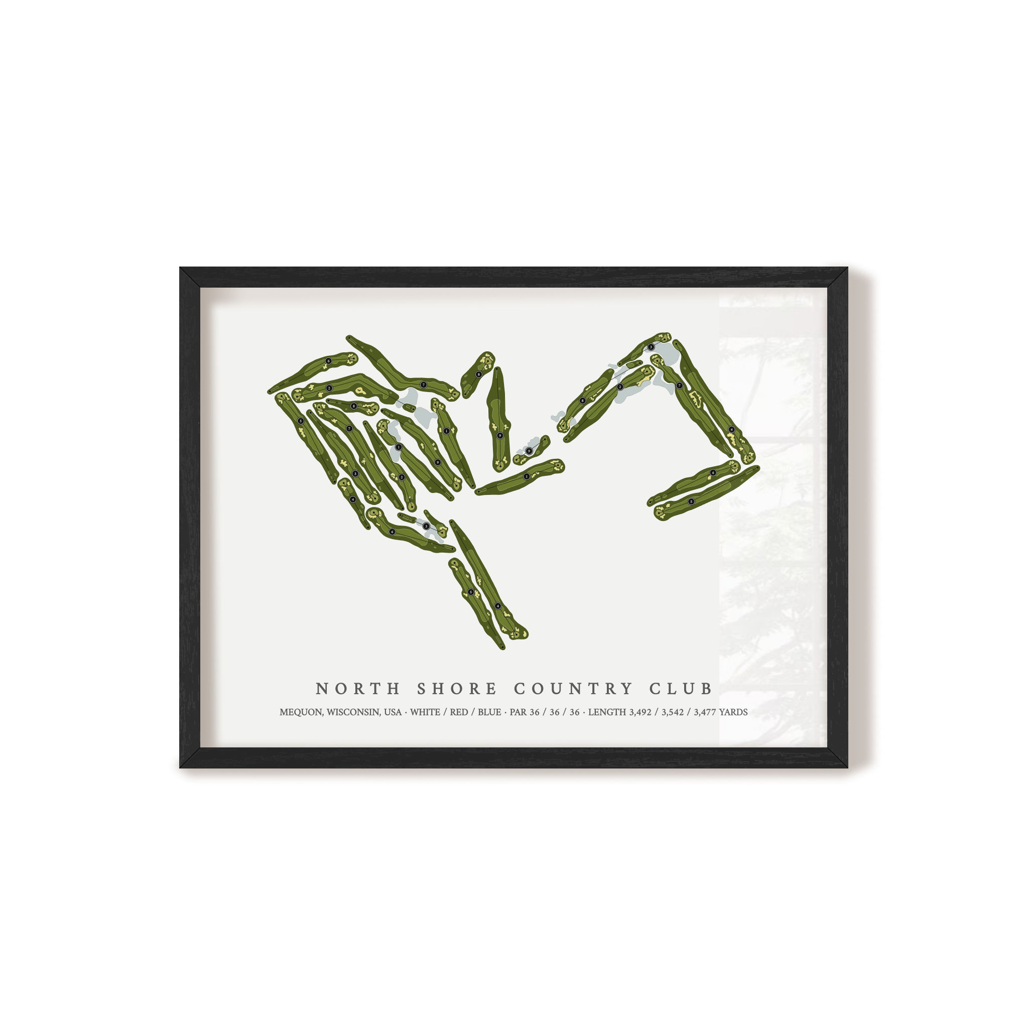 North Shore Country Club | Golf Course Print | Black+Frame