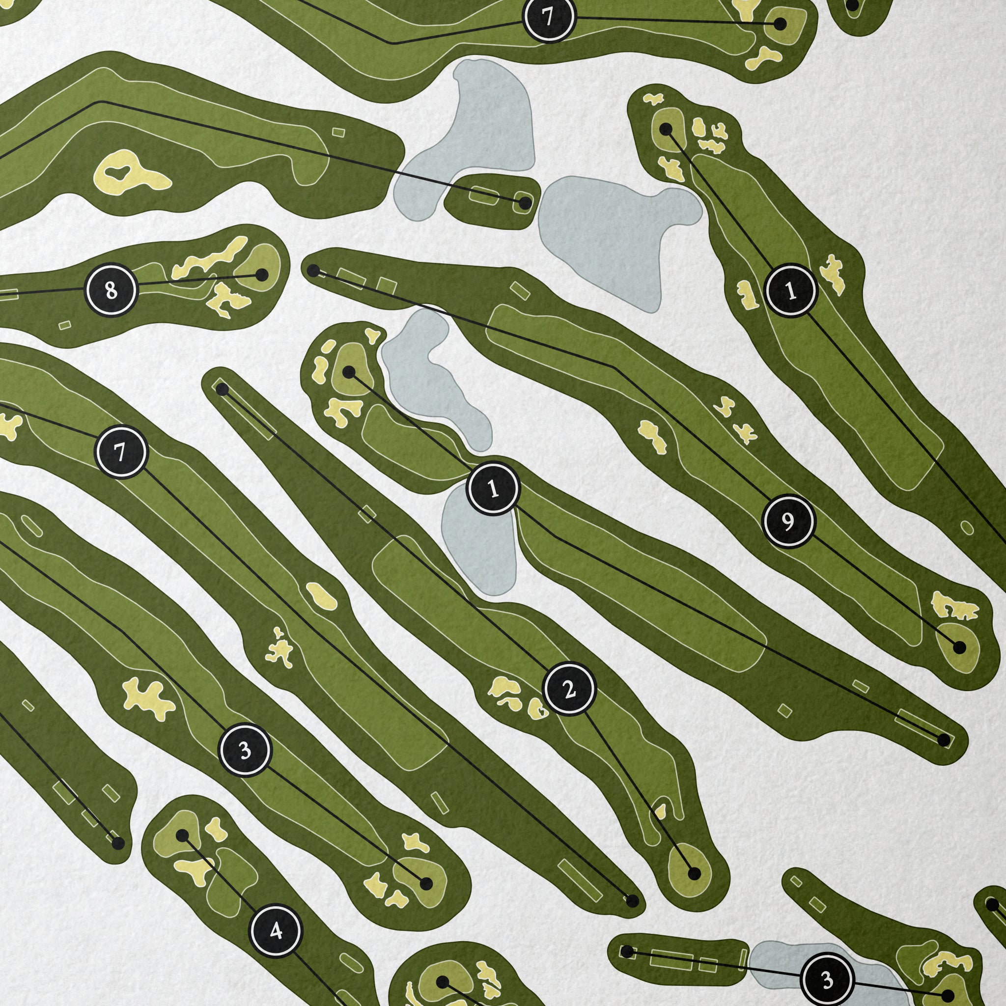 North Shore Country Club | Golf Course Print | Close+Up