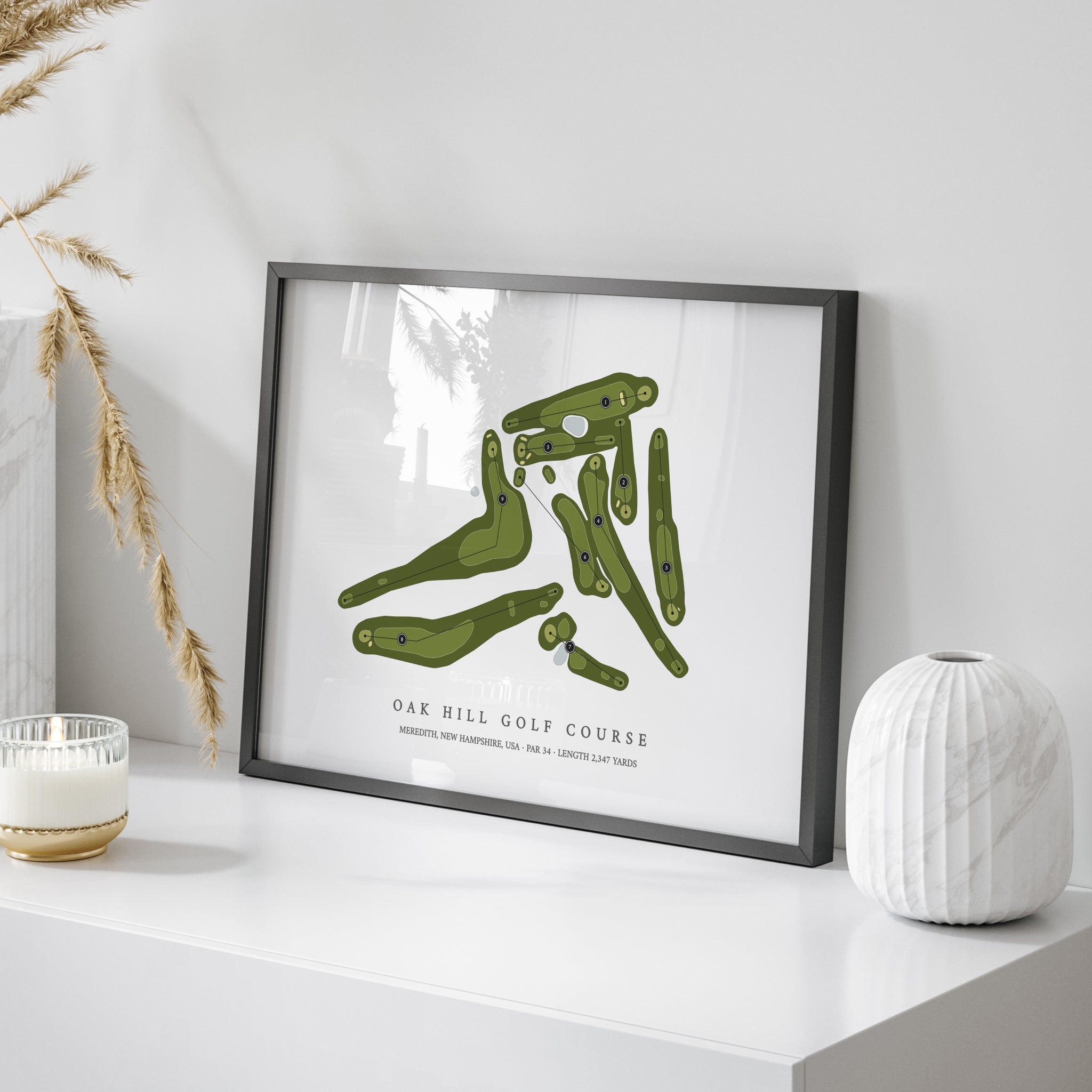 Oak Hill Golf Course | Golf Course Map | On Table 