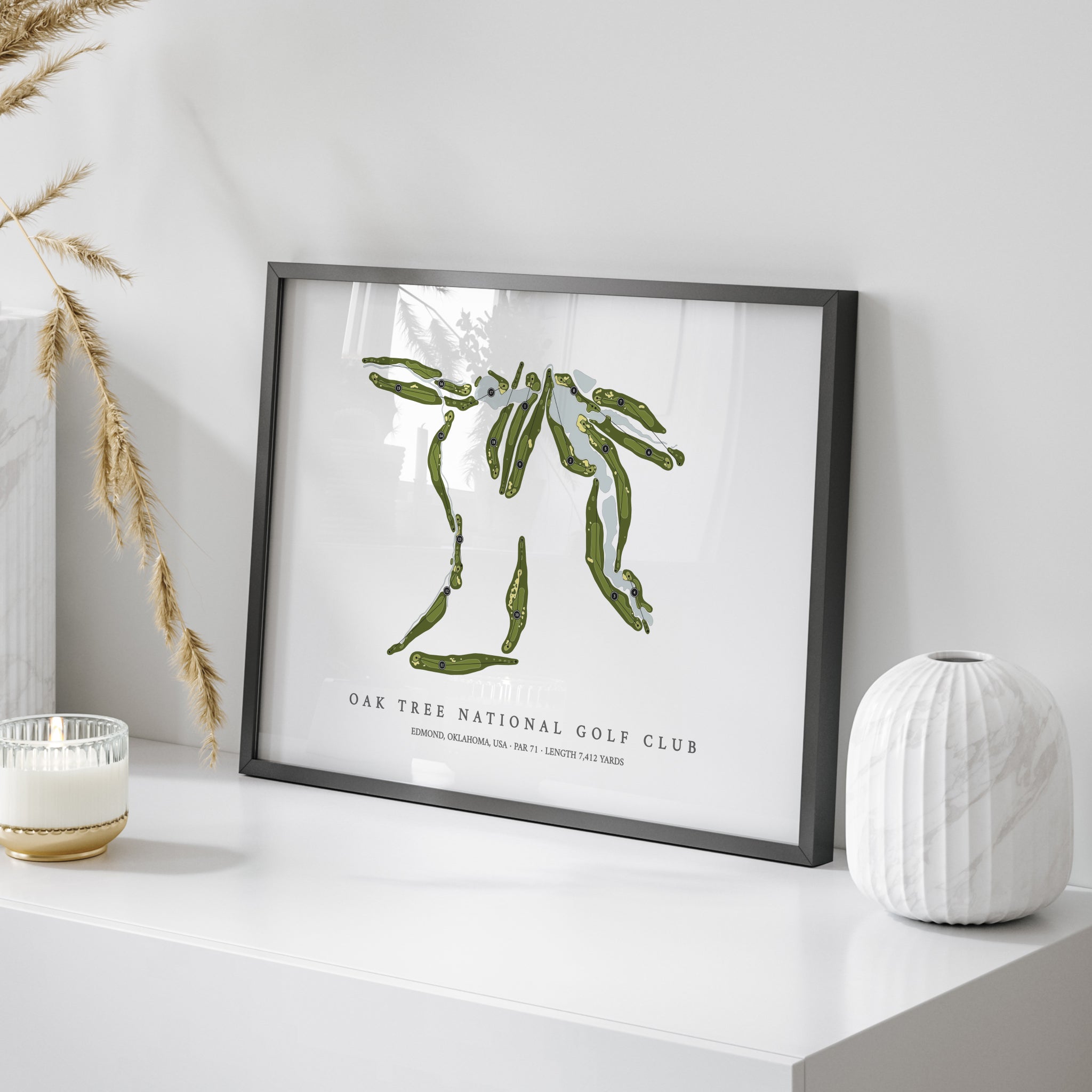 Oak Tree National Golf Club | Golf Course Map | On+Table 