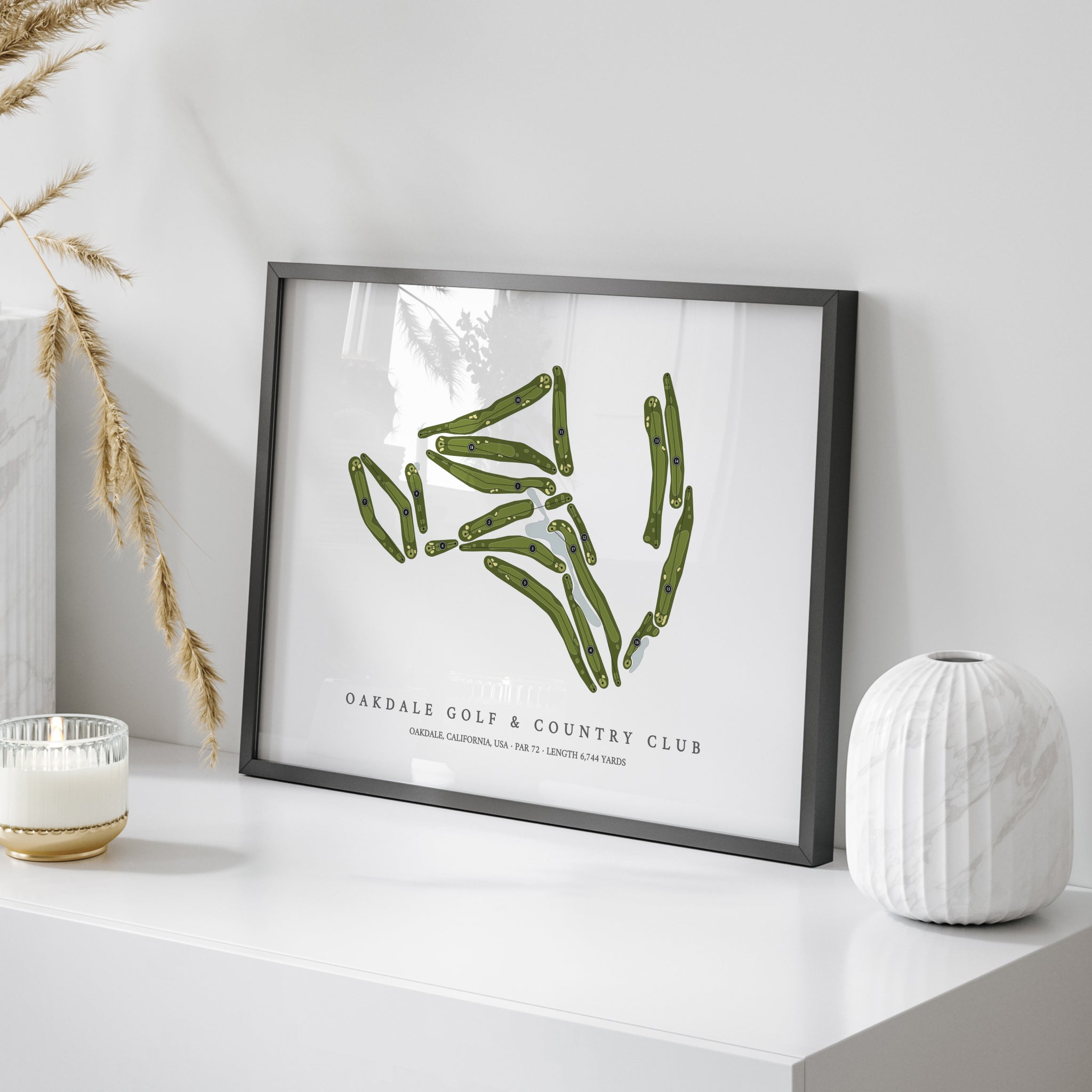 Oakdale Golf & Country Club | Golf Course Map | On Table 
